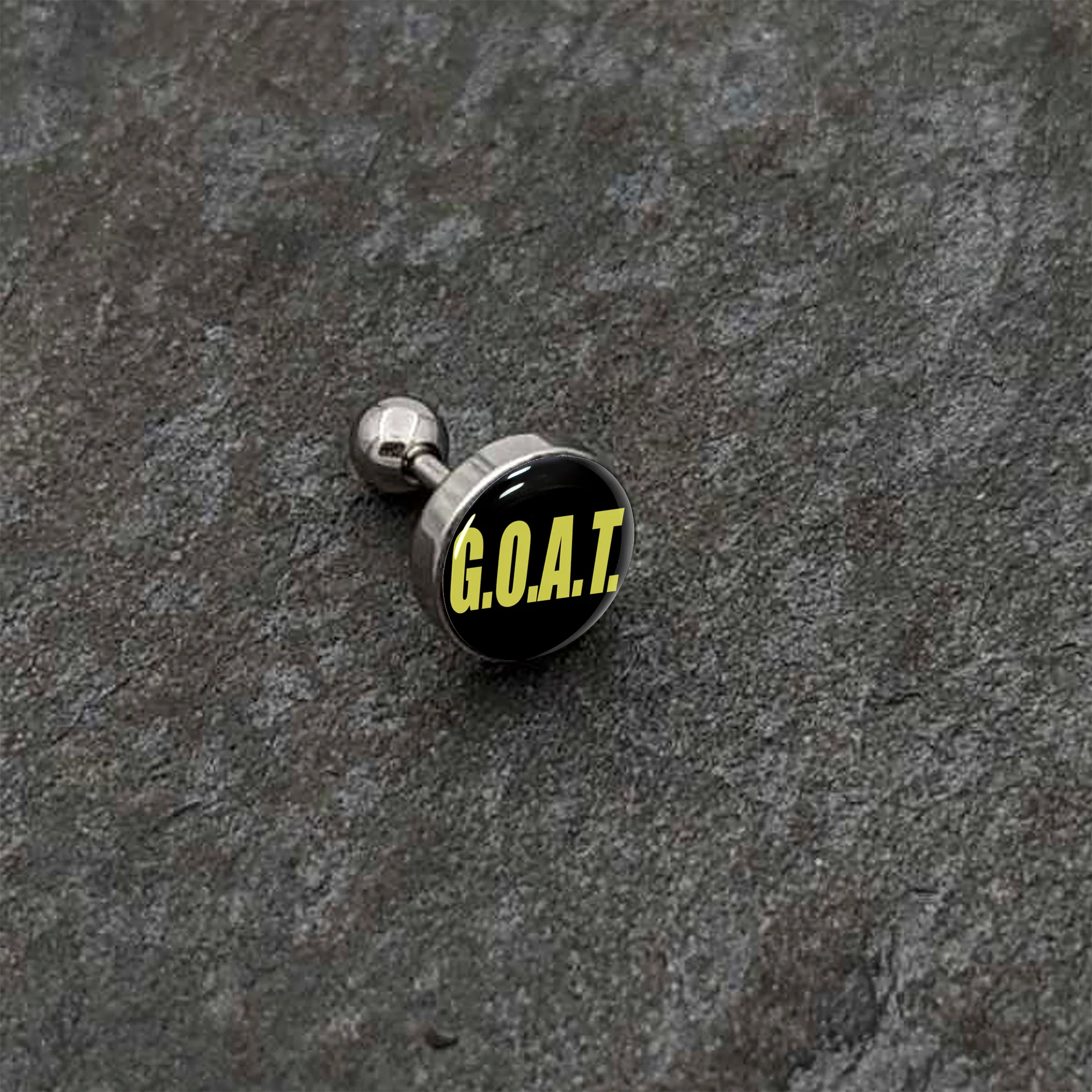 16G 1/4 G.O.A.T. Cartilage Tragus Earring by Onyx O - Image 6