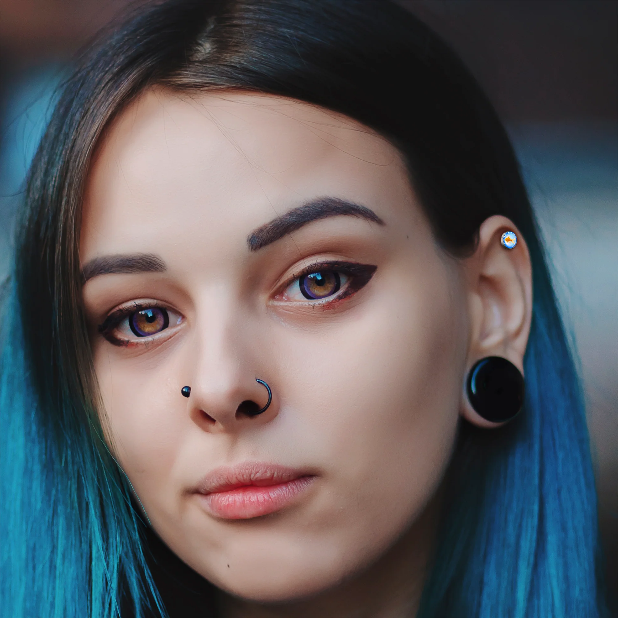16G 1/4 Gold Fish Cartilage Tragus Earring by Onyx O - Image 3