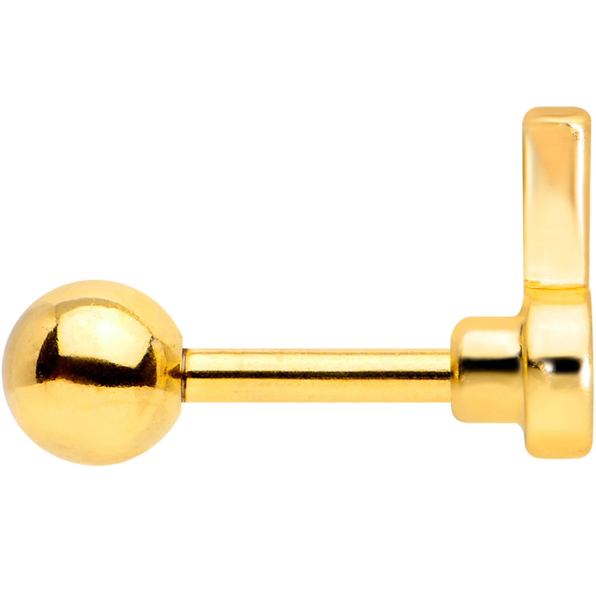 16G 1/4 Gold Tone Charming Cherries Cartilage Tragus - Image 3