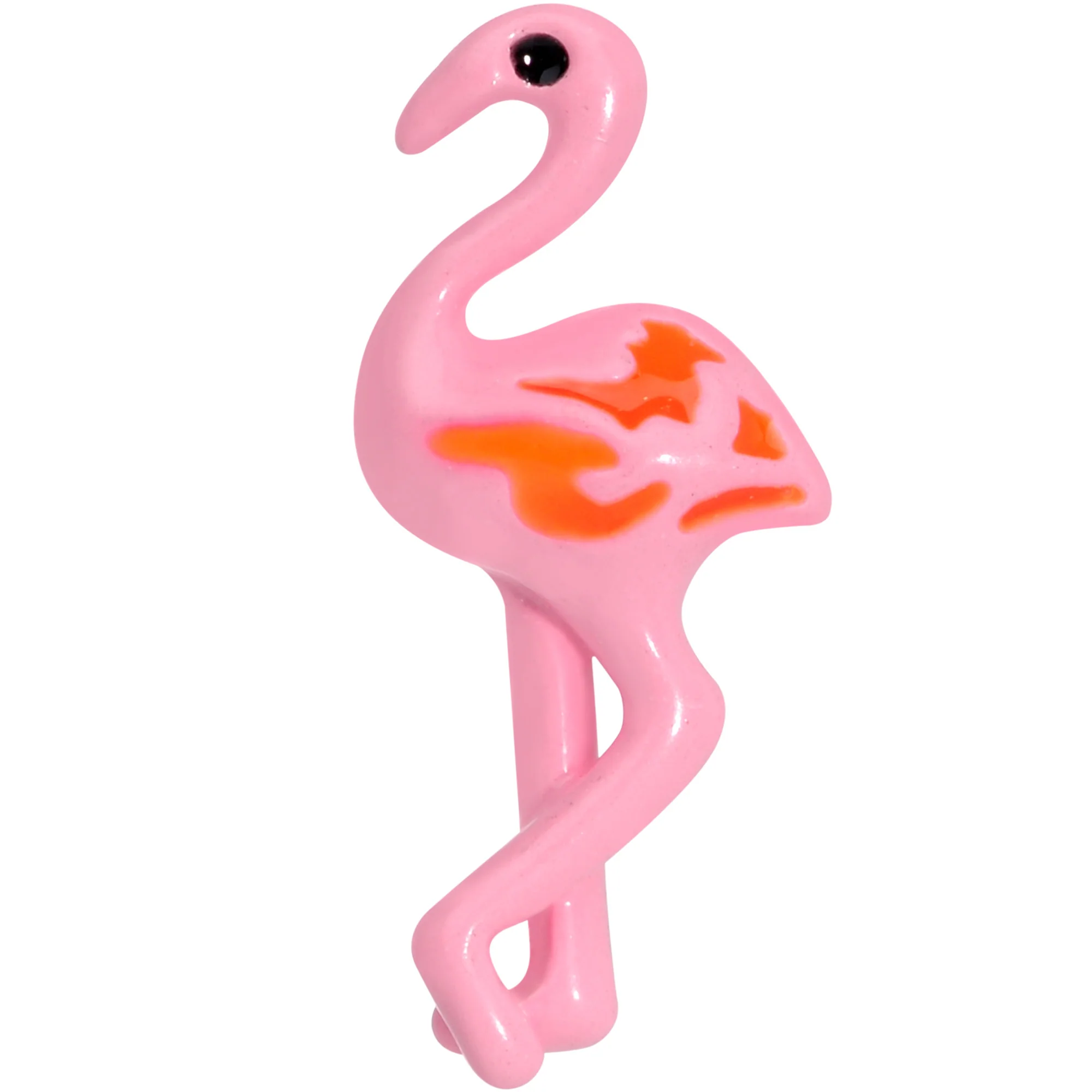 16G 1/4 Gold Tone Flamingo Cartilage Tragus - Image 2