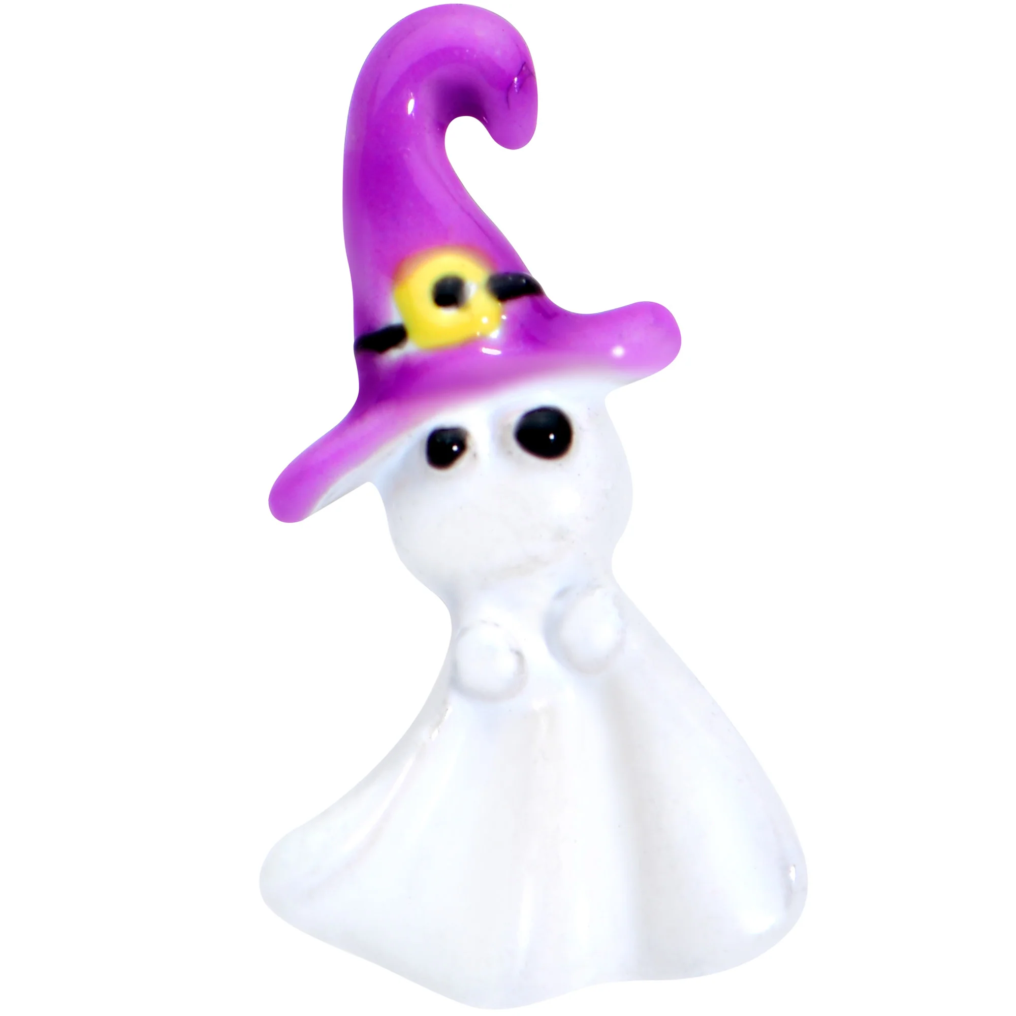16G 1/4 Gold Tone Ghost Witch Halloween Cartilage Tragus Earring - Image 2