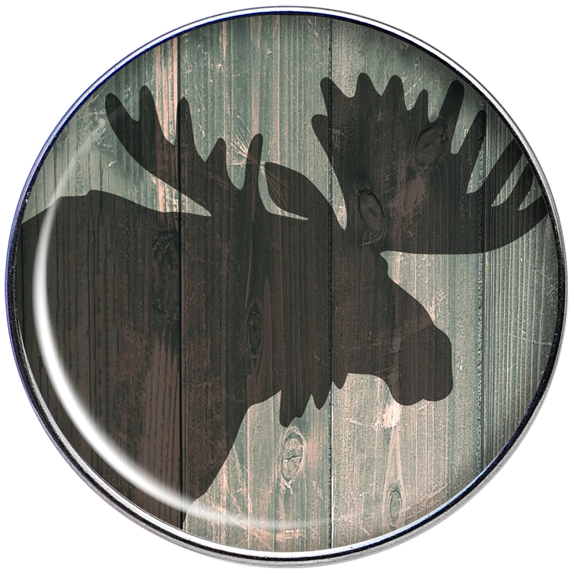 16G 1/4 Holiday Rustic Wood Moose Tragus Cartilage Earring - Image 2