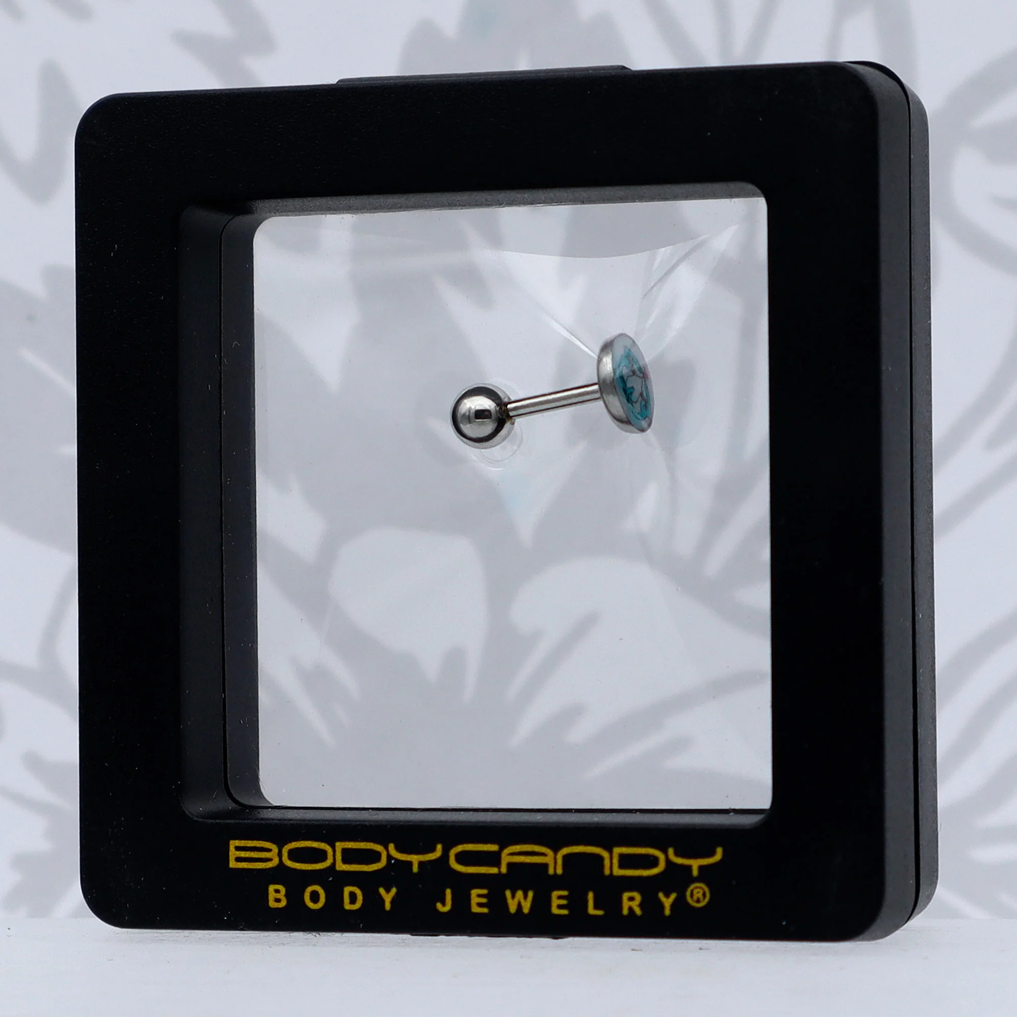 16G 1/4 Loving Blue Whales Cartilage Tragus Stud - Image 8