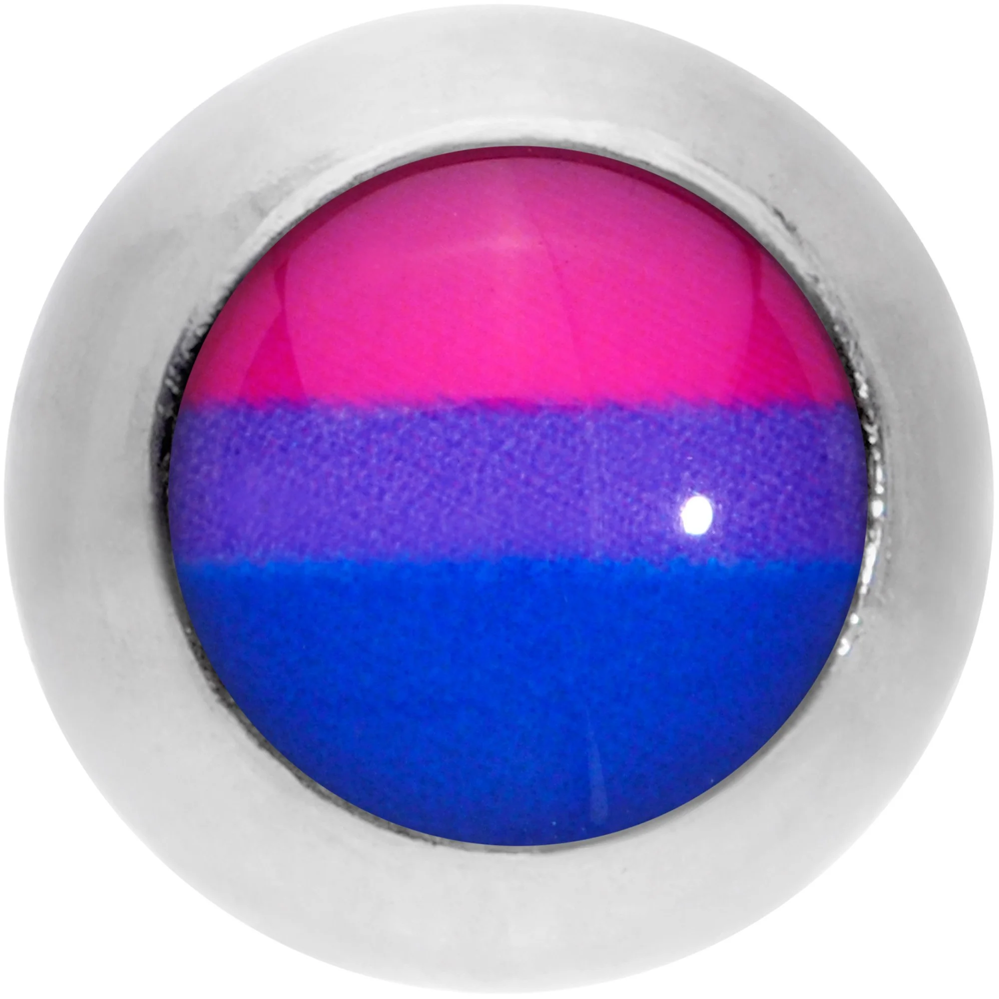 16G 1/4 Pink Purple Blue Bisexual Pride Flag Cartilage Tragus - Image 2