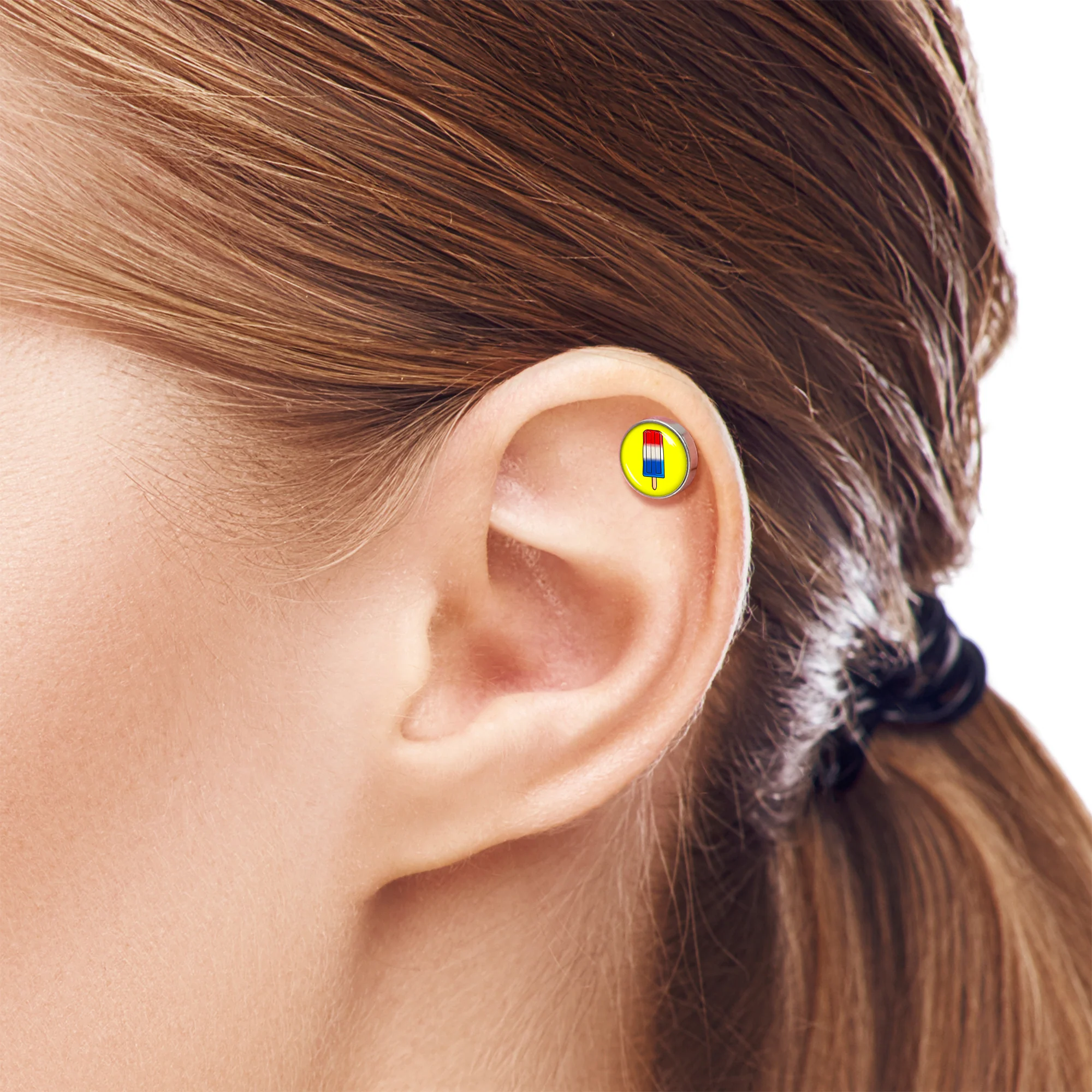 16G 1/4 Popsicle Treat Cartilage Tragus Earring by Onyx O - Image 3