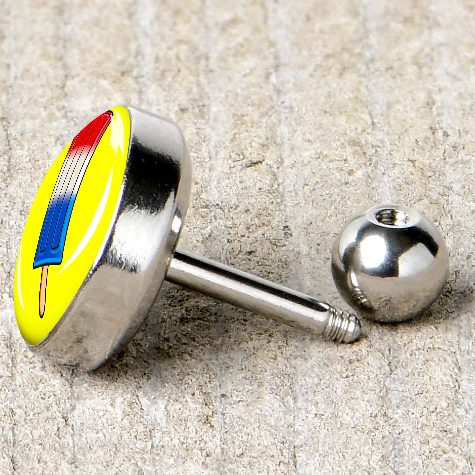 16G 1/4 Popsicle Treat Cartilage Tragus Earring by Onyx O - Image 5