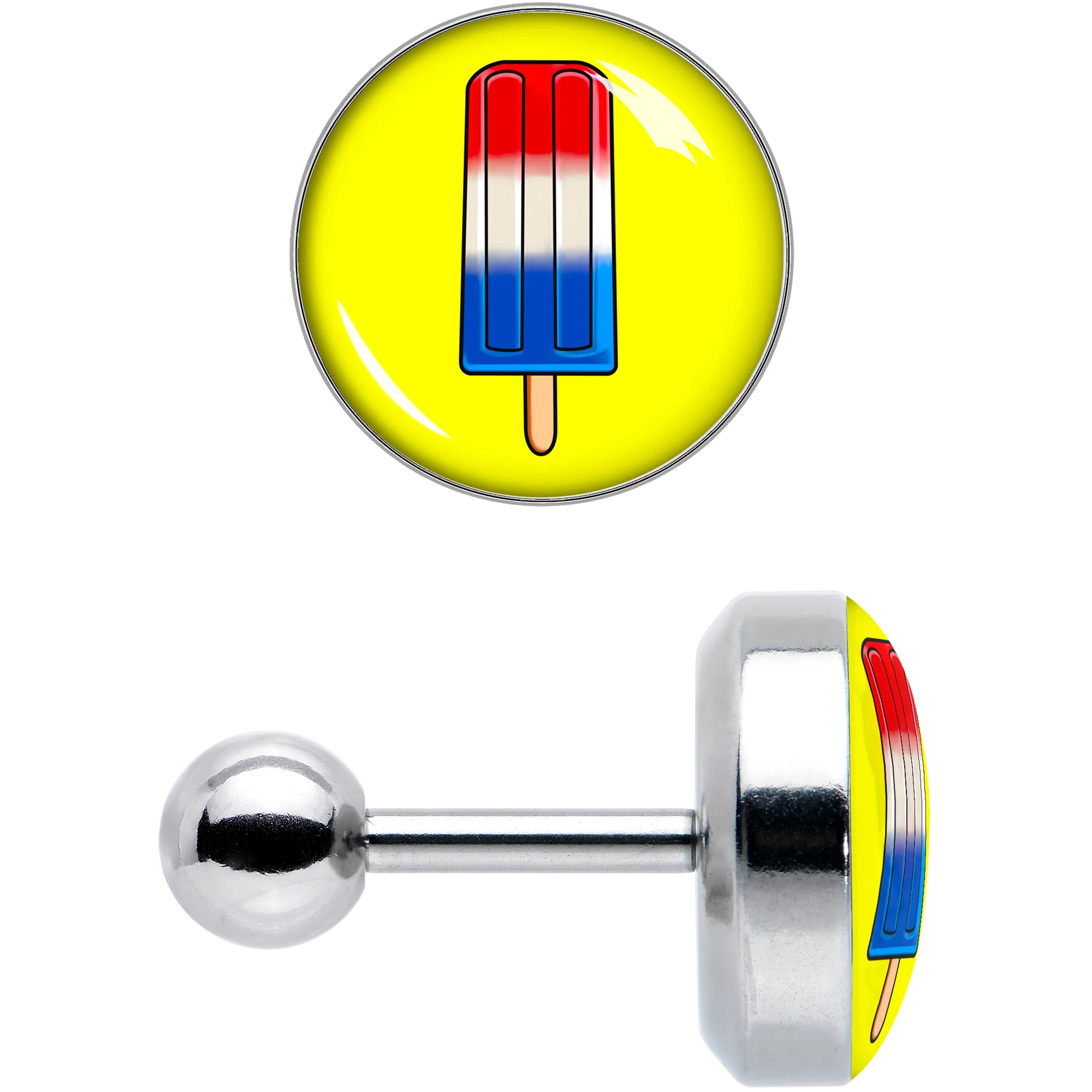 16G 1/4 Popsicle Treat Cartilage Tragus Earring by Onyx O - Image 8