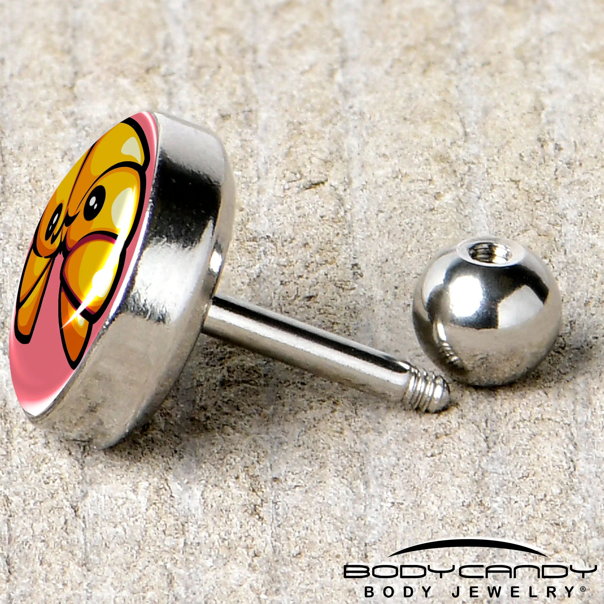 16G 1/4 Quaso Croissant Cartilage Tragus Earring by Onyx O - Image 5