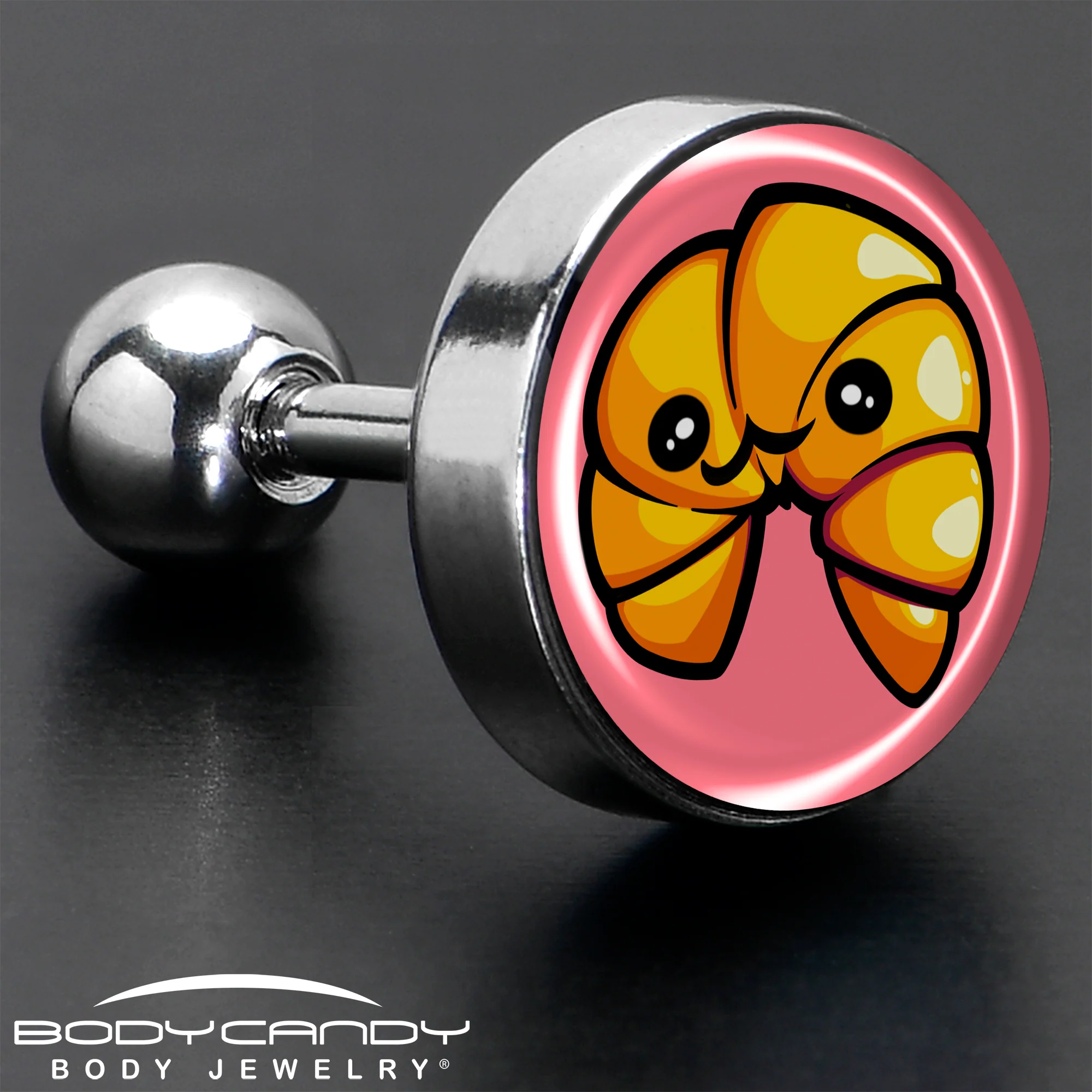 16G 1/4 Quaso Croissant Cartilage Tragus Earring by Onyx O - Image 7