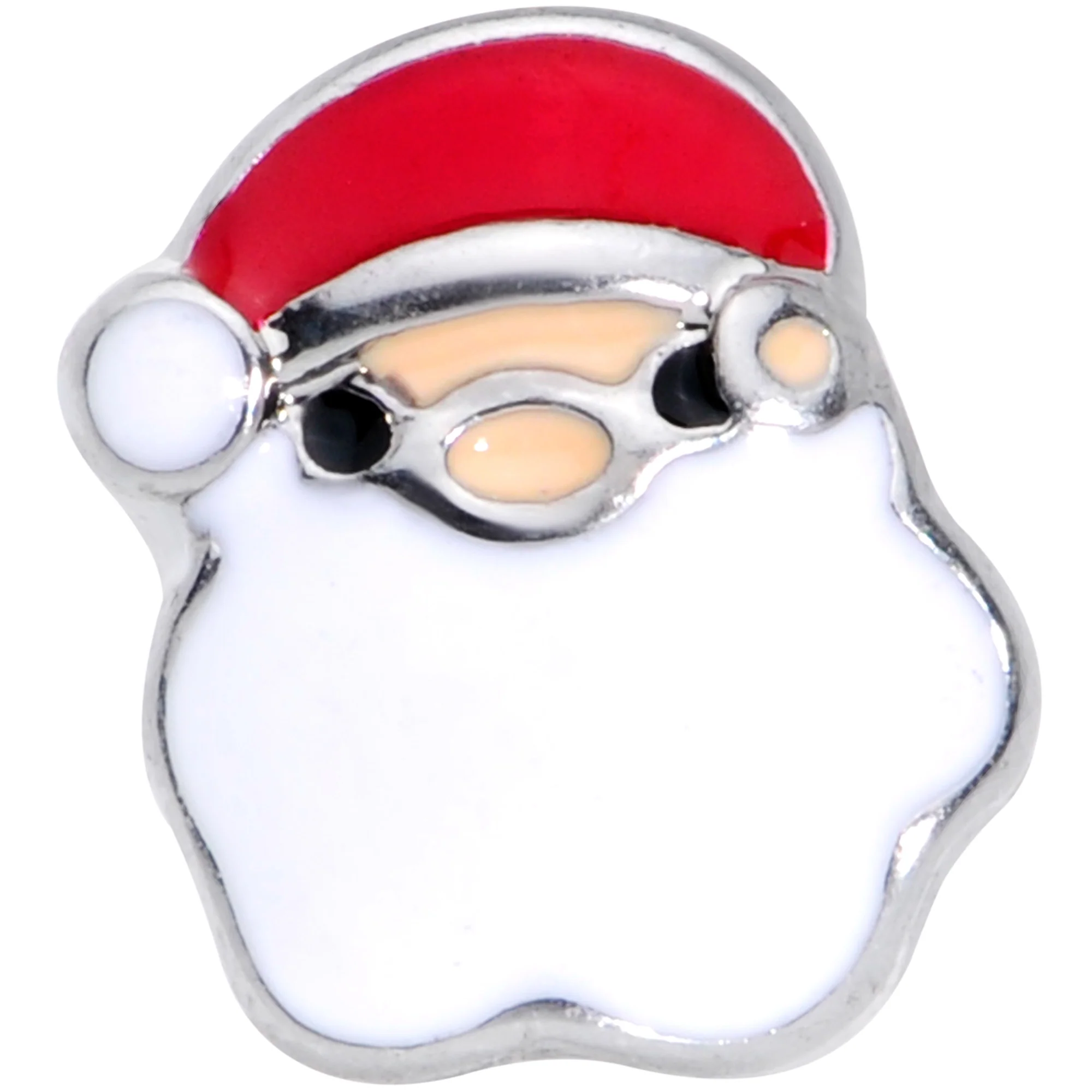 16G 1/4 Red White Santa Claus Christmas Cartilage Tragus Earring - Image 2