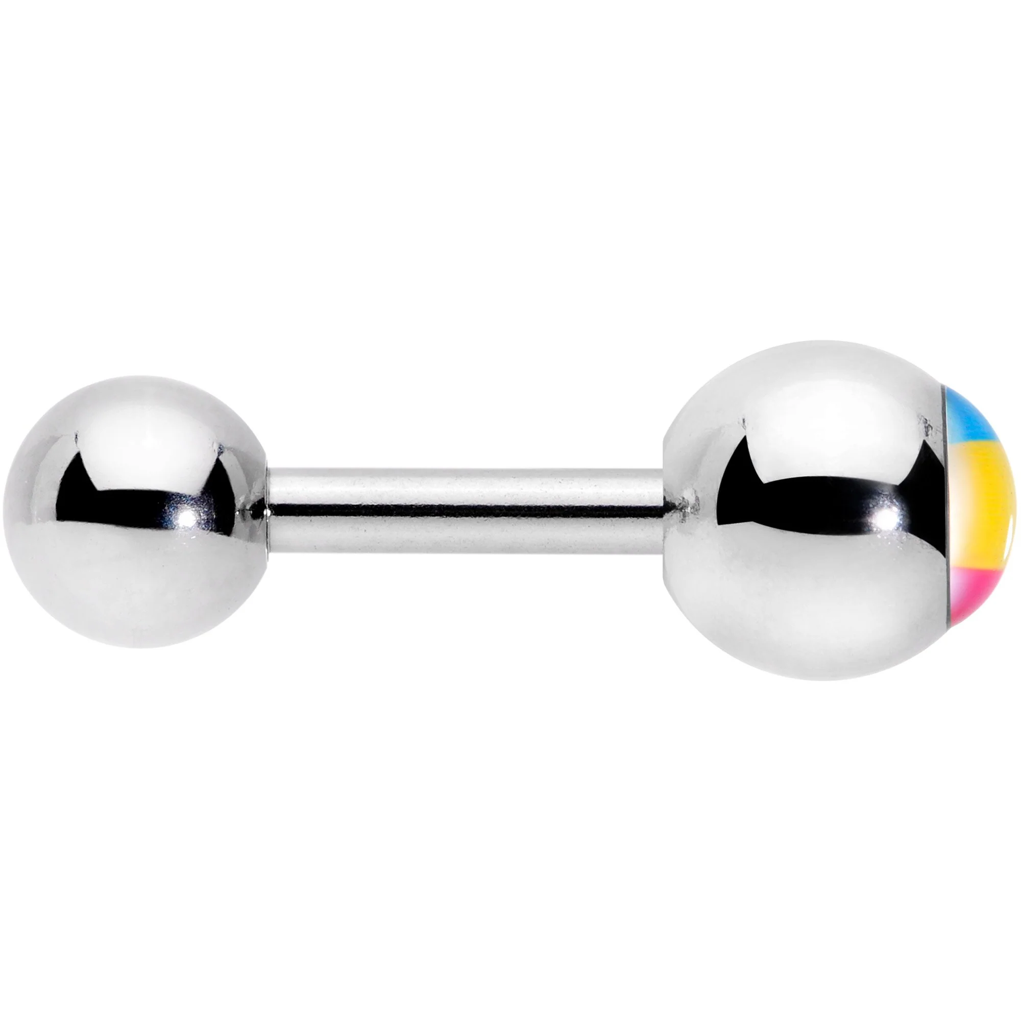 16G 1/4 Red Yellow Blue Pansexual Pride Flag Cartilage Tragus - Image 3