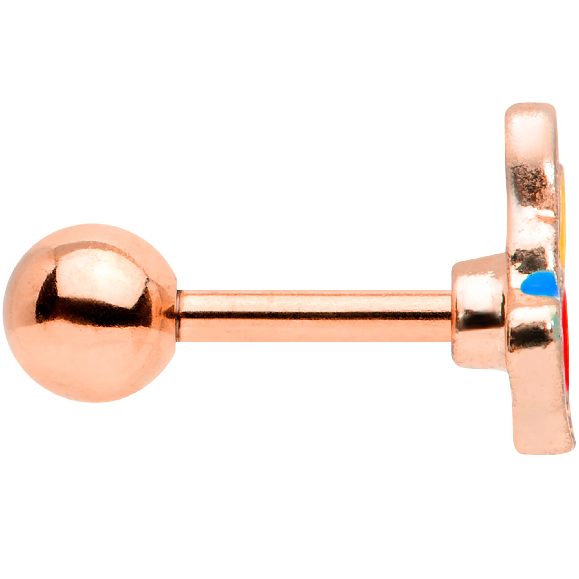 16G 1/4 Rose Gold Tone Christmas Lights Holiday Cartilage Tragus - Image 4