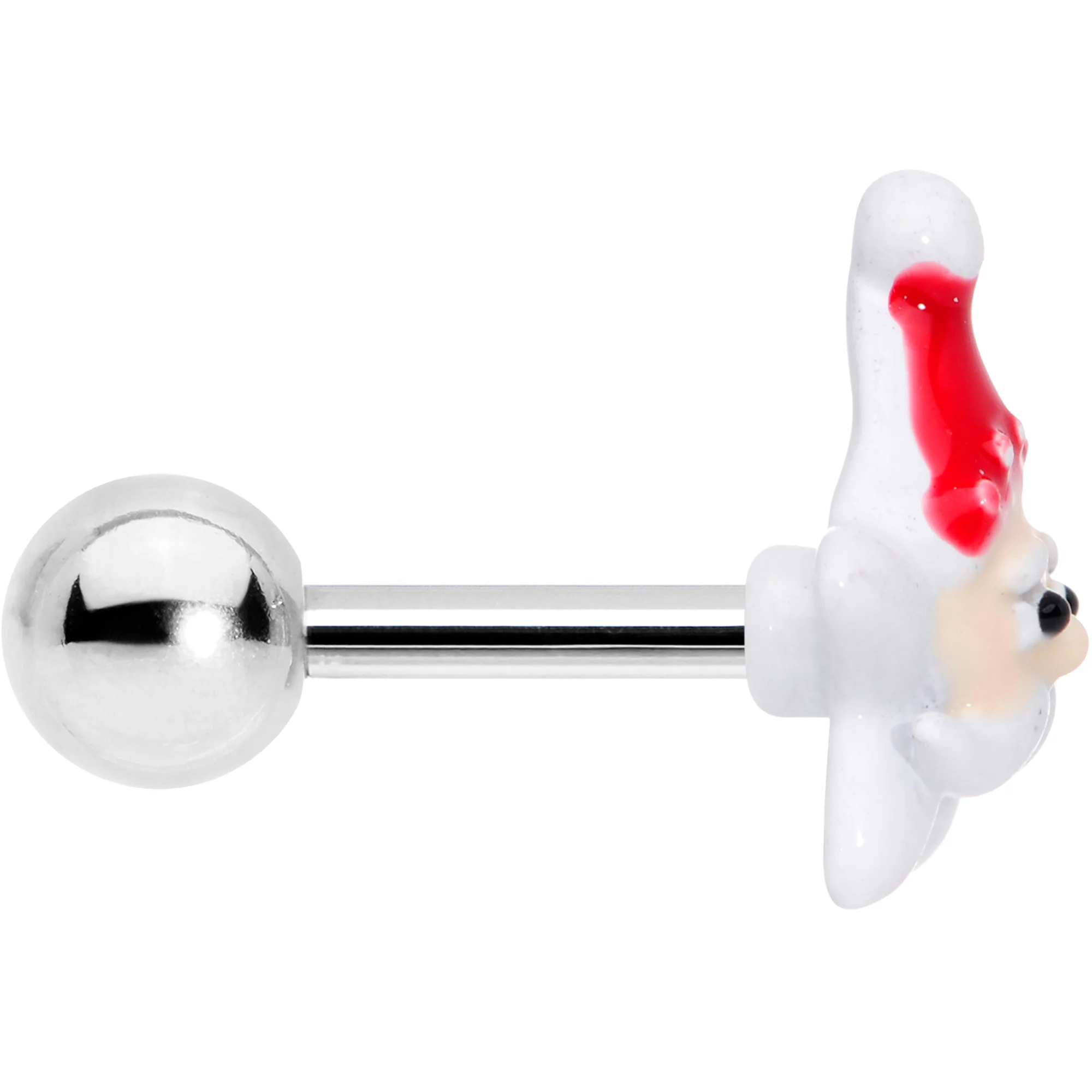 16G 1/4 Santas Beard Holiday Christmas Cartilage Tragus Earring - Image 3