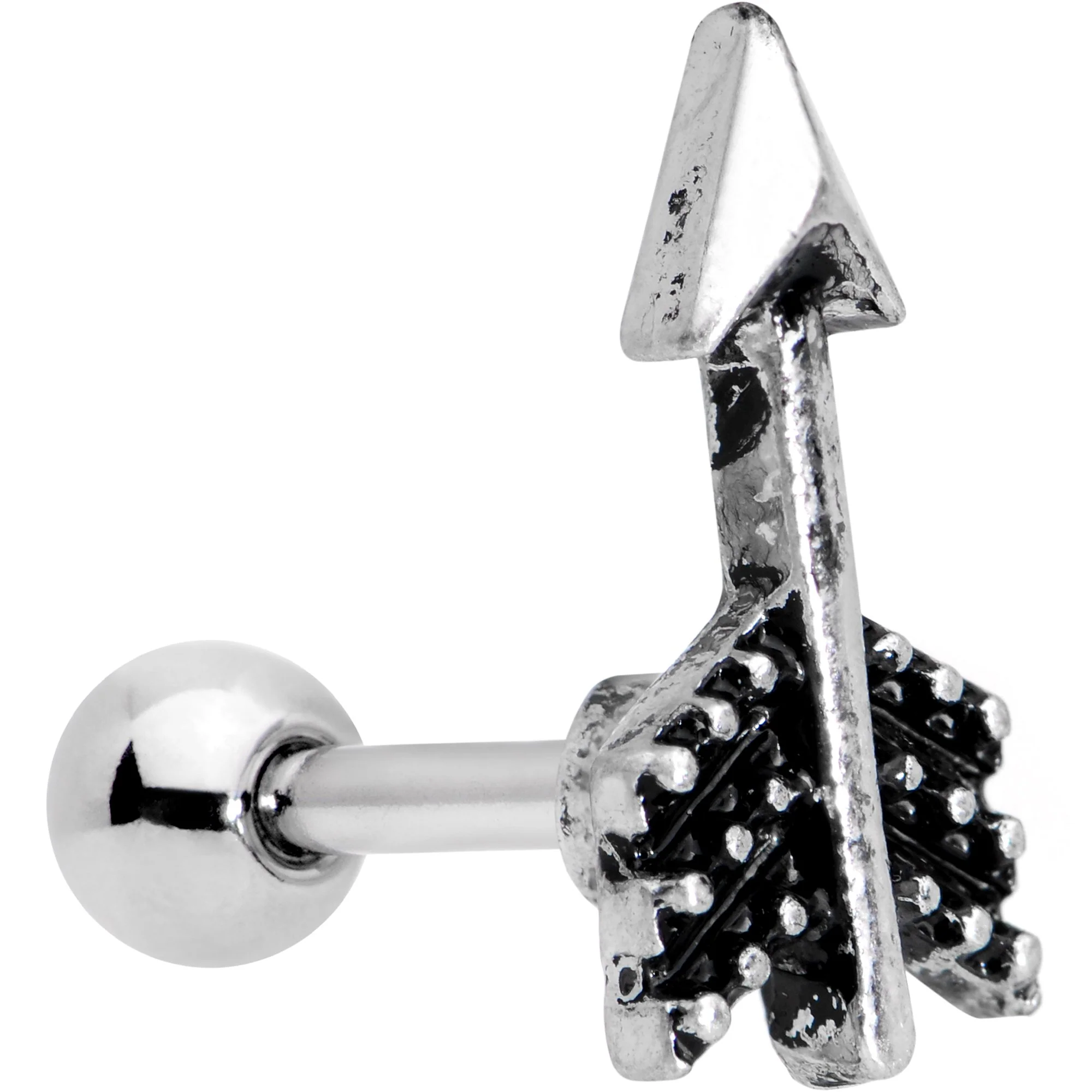 16G 1/4 Straight Arrow Cartilage Tragus Earring