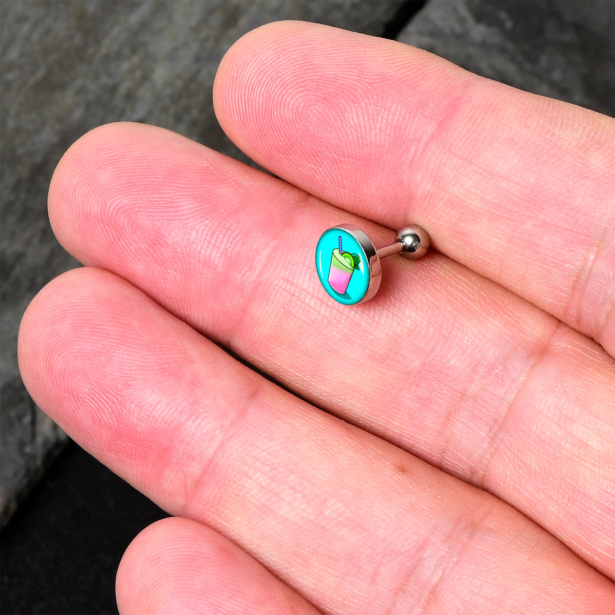 16G 1/4 Summer Drink Cartilage Tragus Earring by Onyx O - Image 2