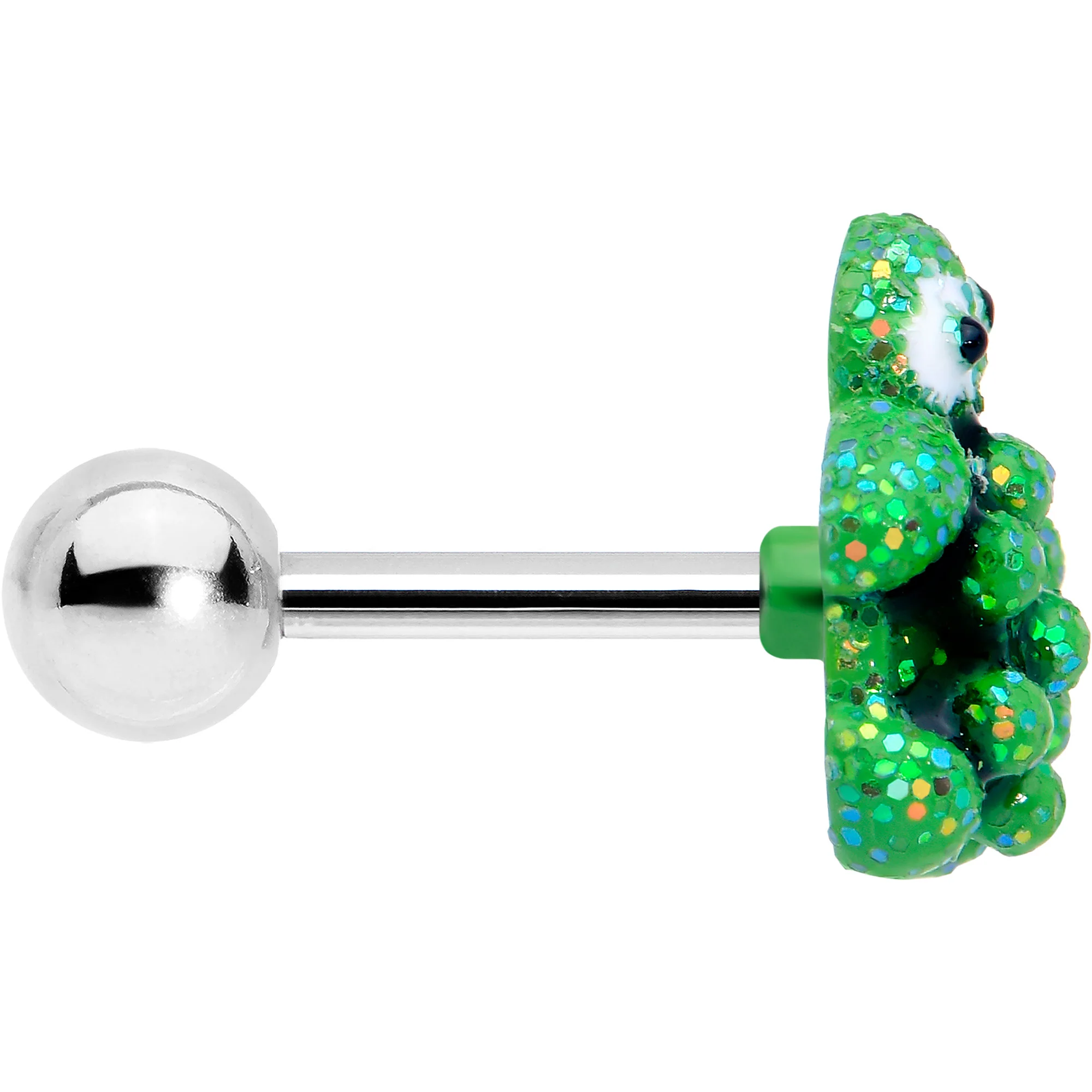 16G 1/4 Texture Turtle Cartilage Tragus Earring - Image 4