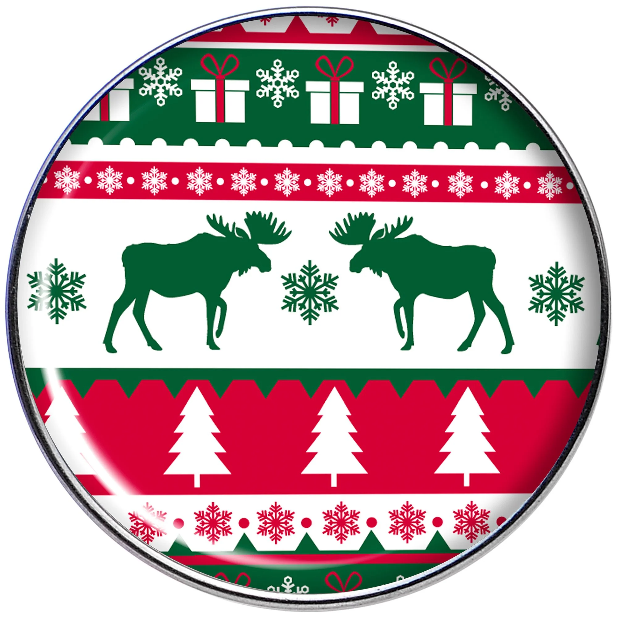16G 1/4 Ugly Christmas Sweater Tragus Cartilage Earring - Image 2