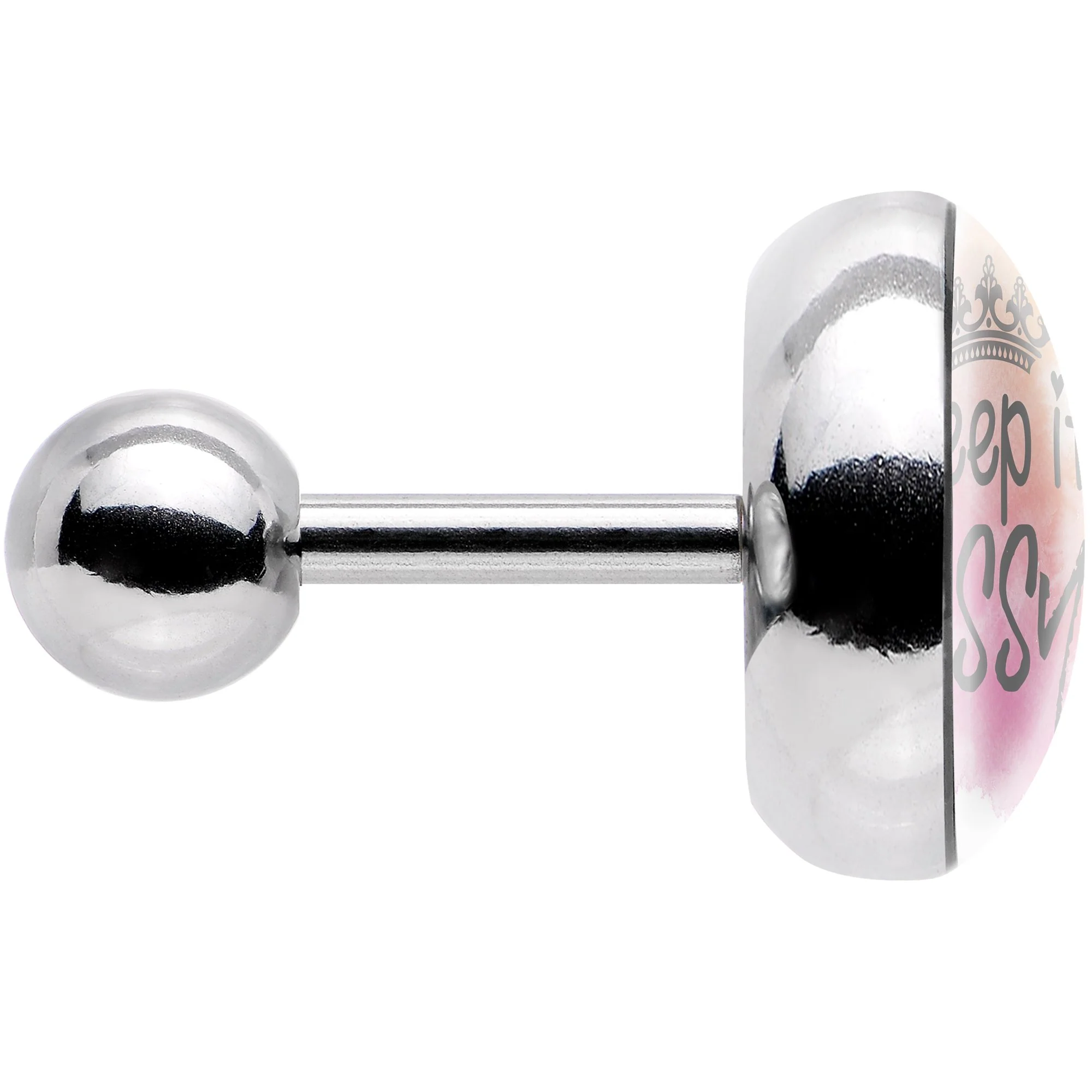 16G 1/4 Watercolor Keep it Sassy Tragus Cartilage Earring - Image 3
