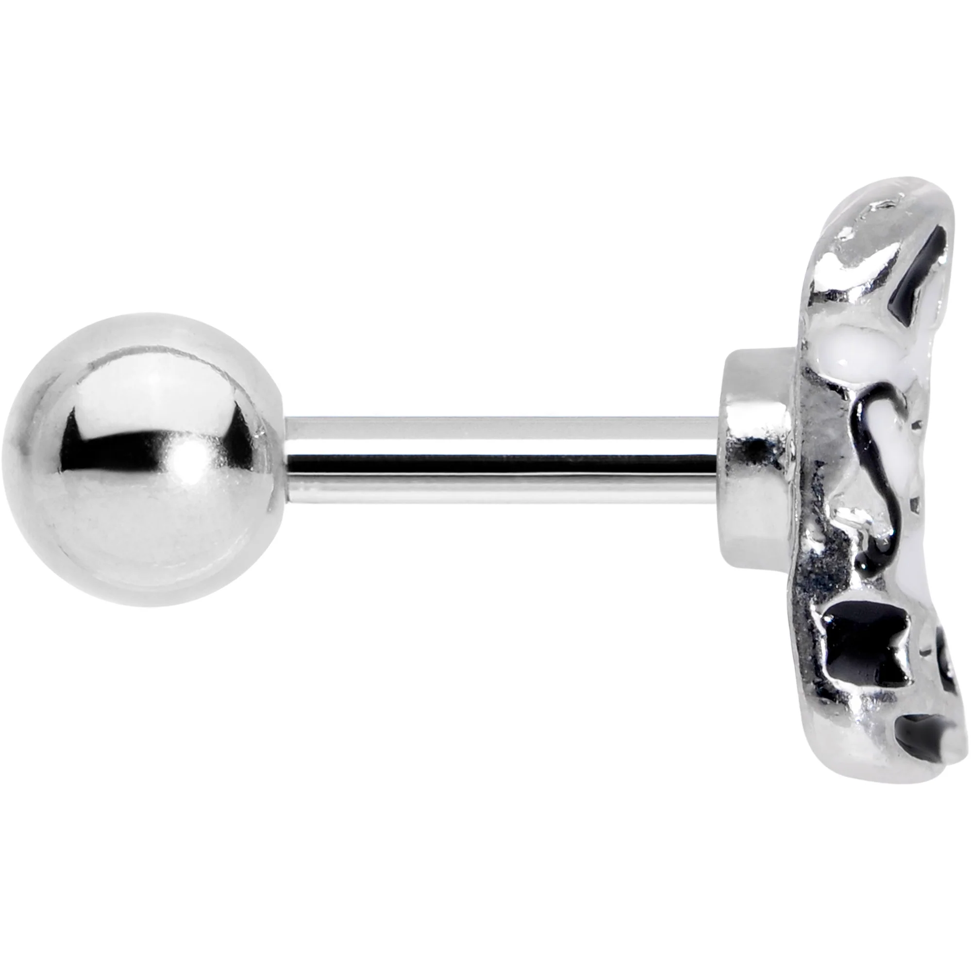16G 1/4 Western Cowboy Boot Cartilage Tragus Earring - Image 3