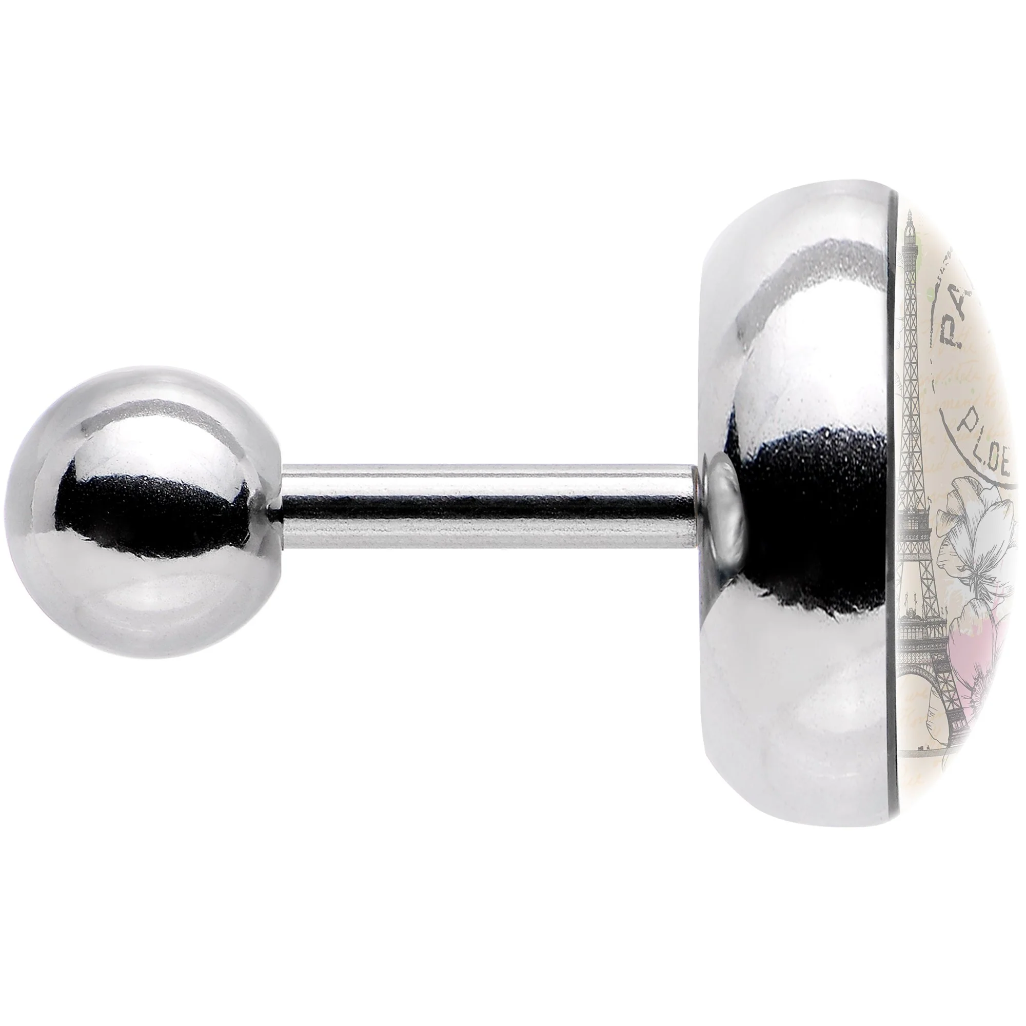 16G 1/4 With Love from Paris Tragus Cartilage Earring - Image 3