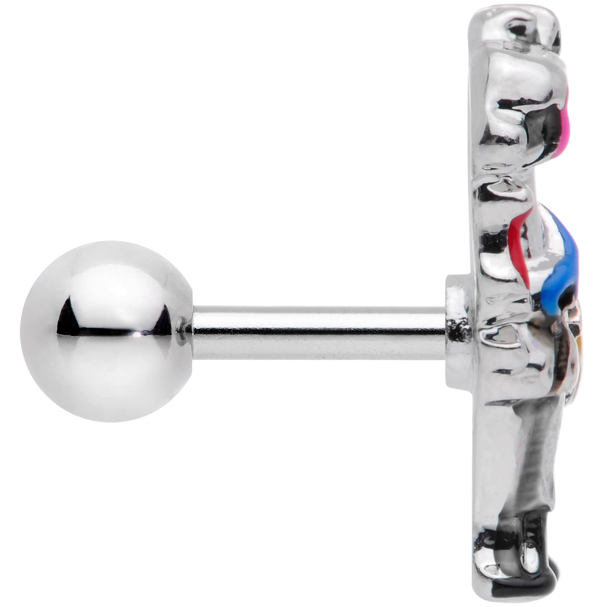16G 1/4 Colorful Drama Llama Cartilage Tragus Earring - Image 3