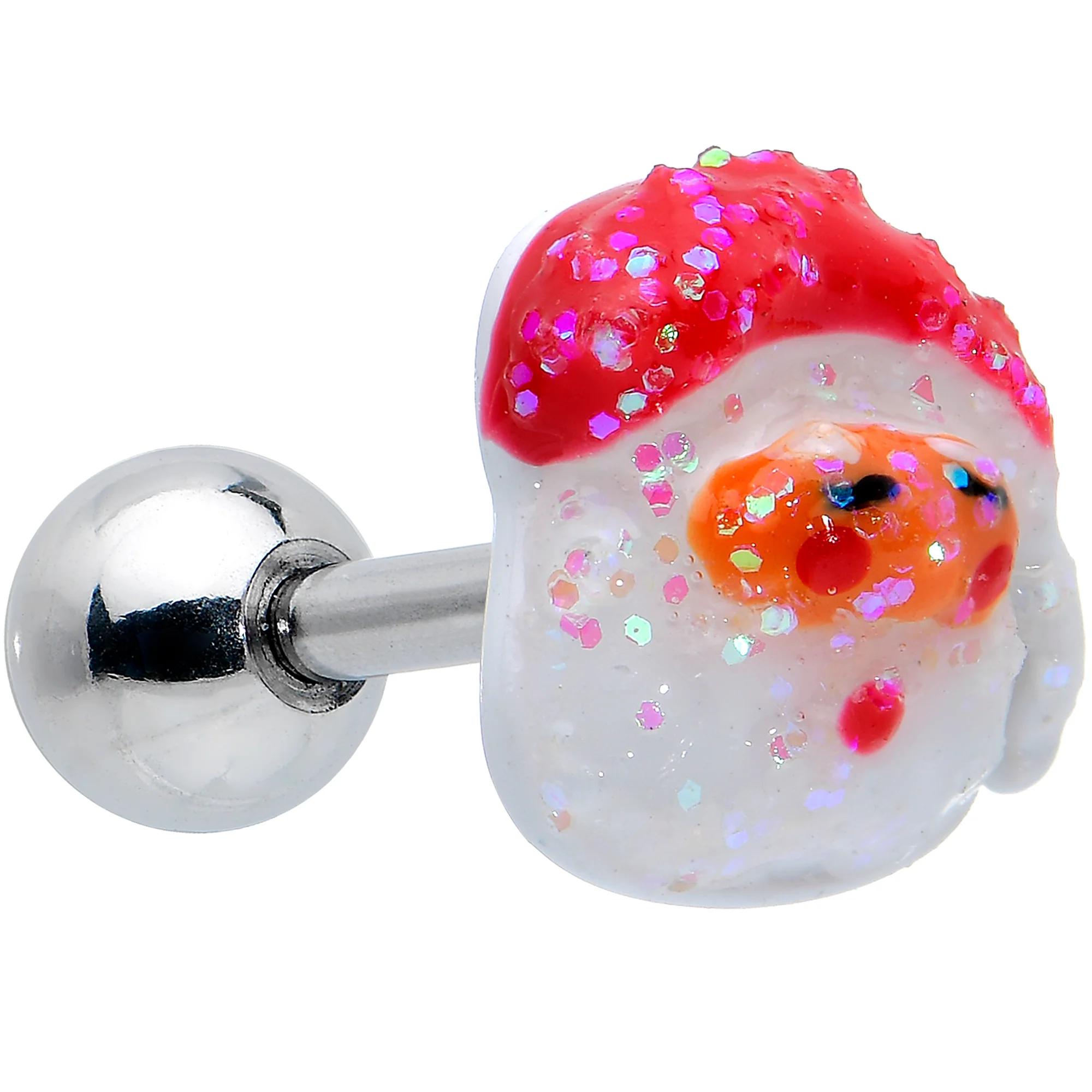 16G 1/4 Glitter Santa Tree Reindeer Cartilage Earring Set of 3 - Image 3