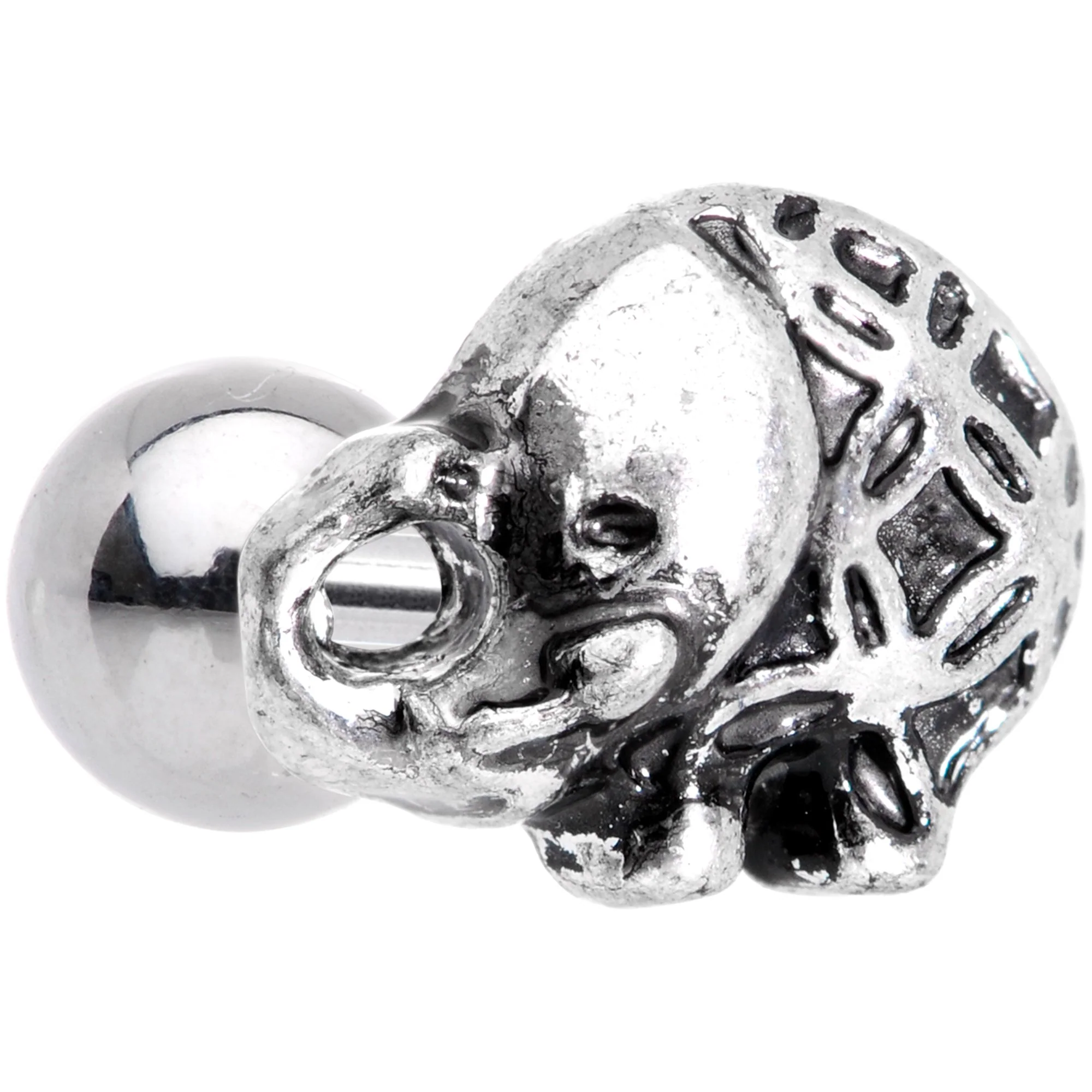 16G 1/4 Join the Circus Elephant Cartilage Tragus Earring