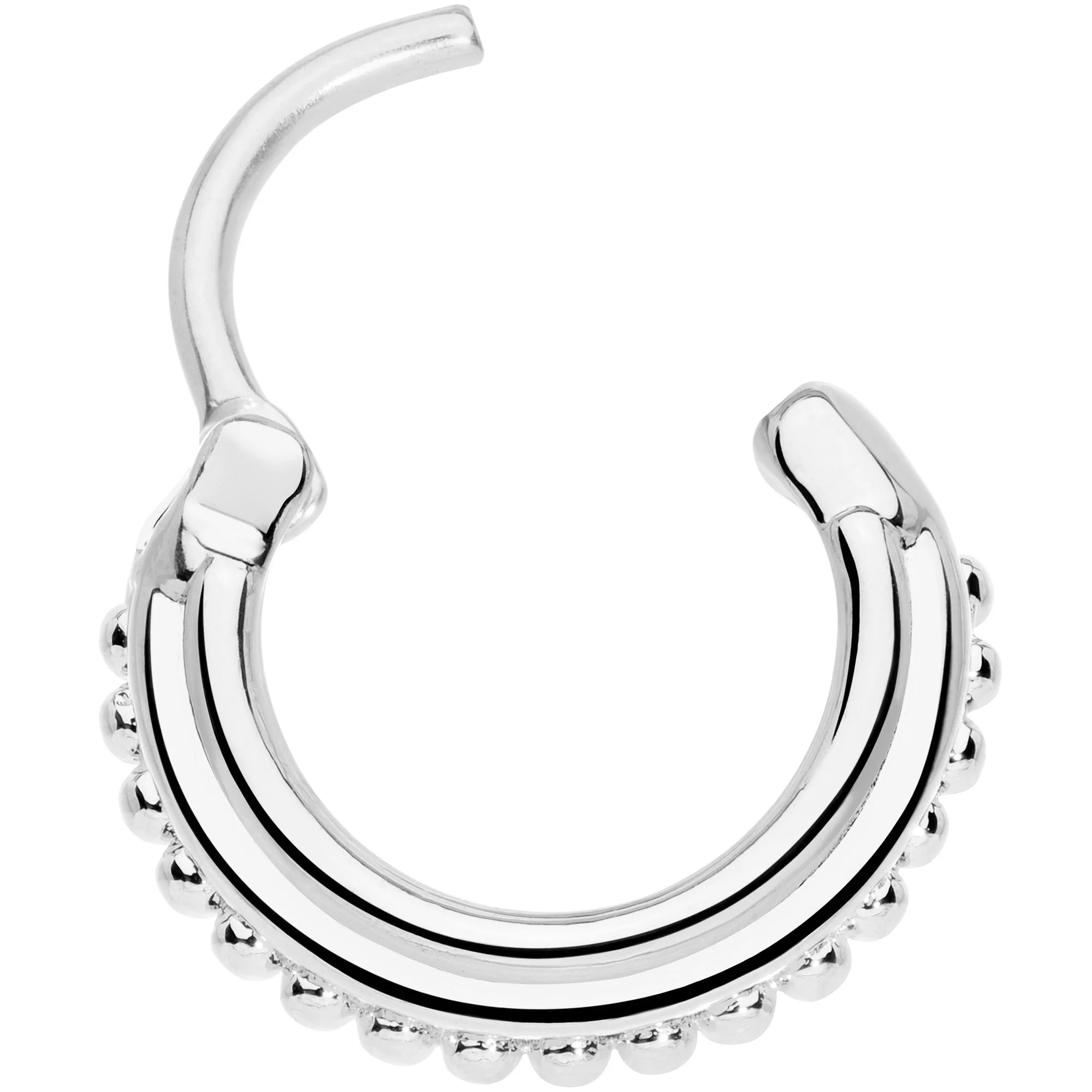 16G 3/8 Delicate Details Hinged Septum Ring - Image 2