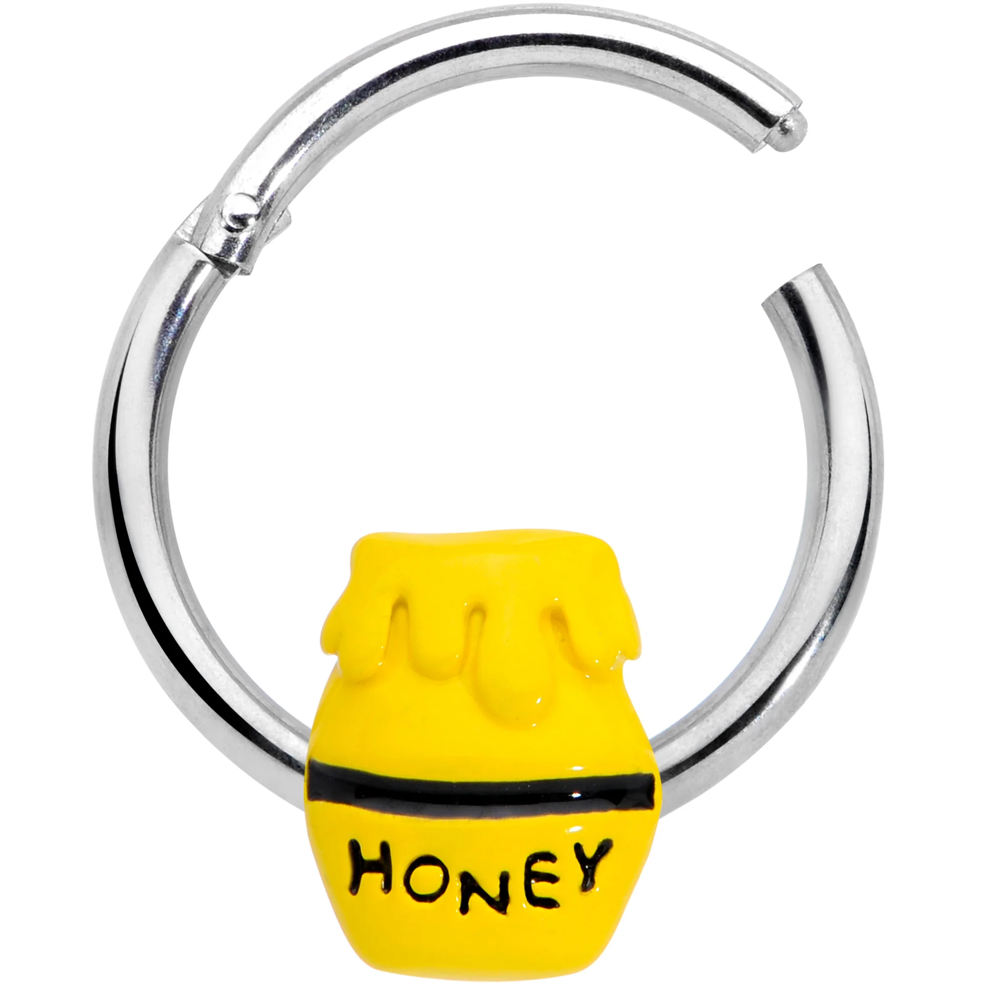 16G 3/8 Jar of Honey Hinged Segment Ring - Image 2