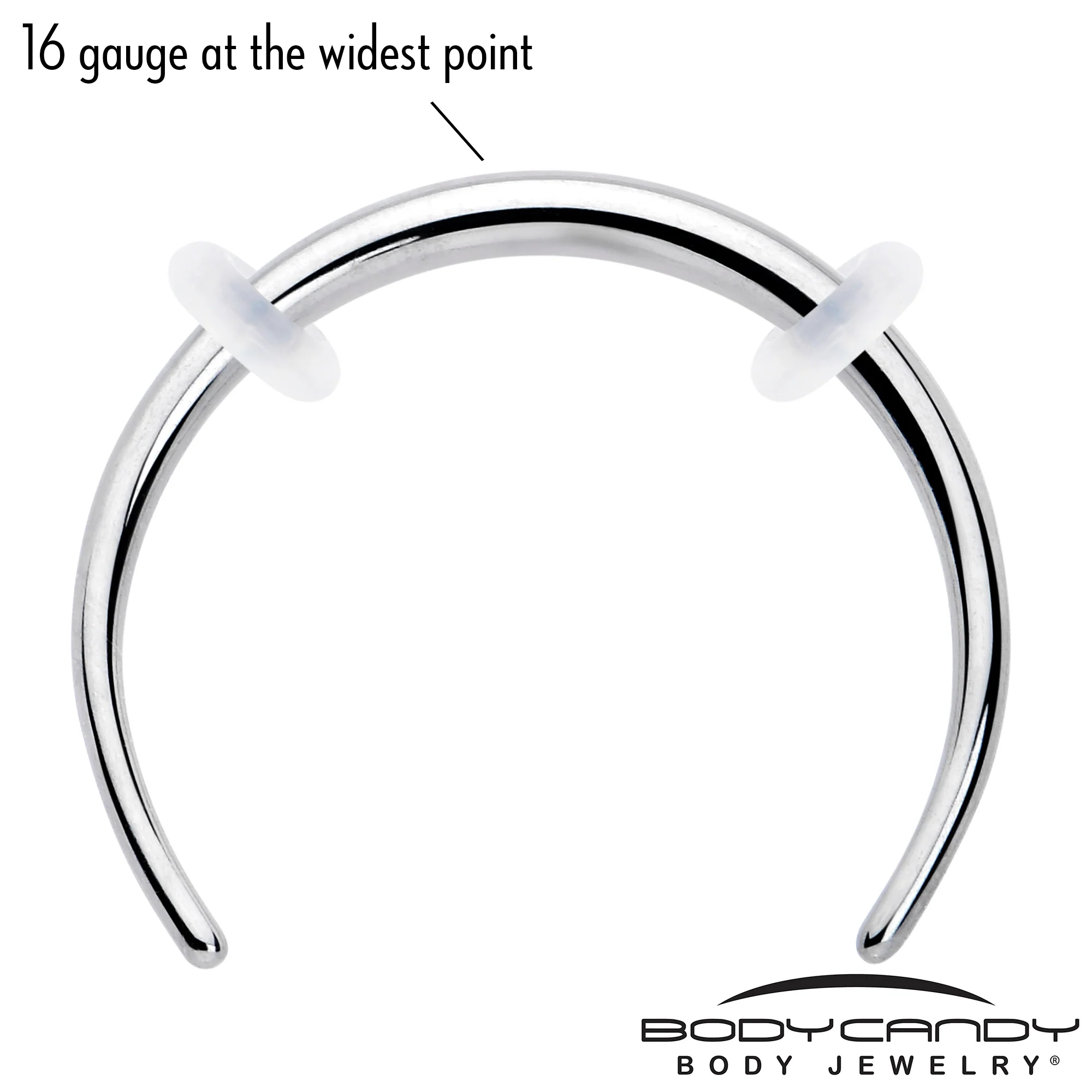 16G 3/8 Pincher Crescent Taper - Image 3