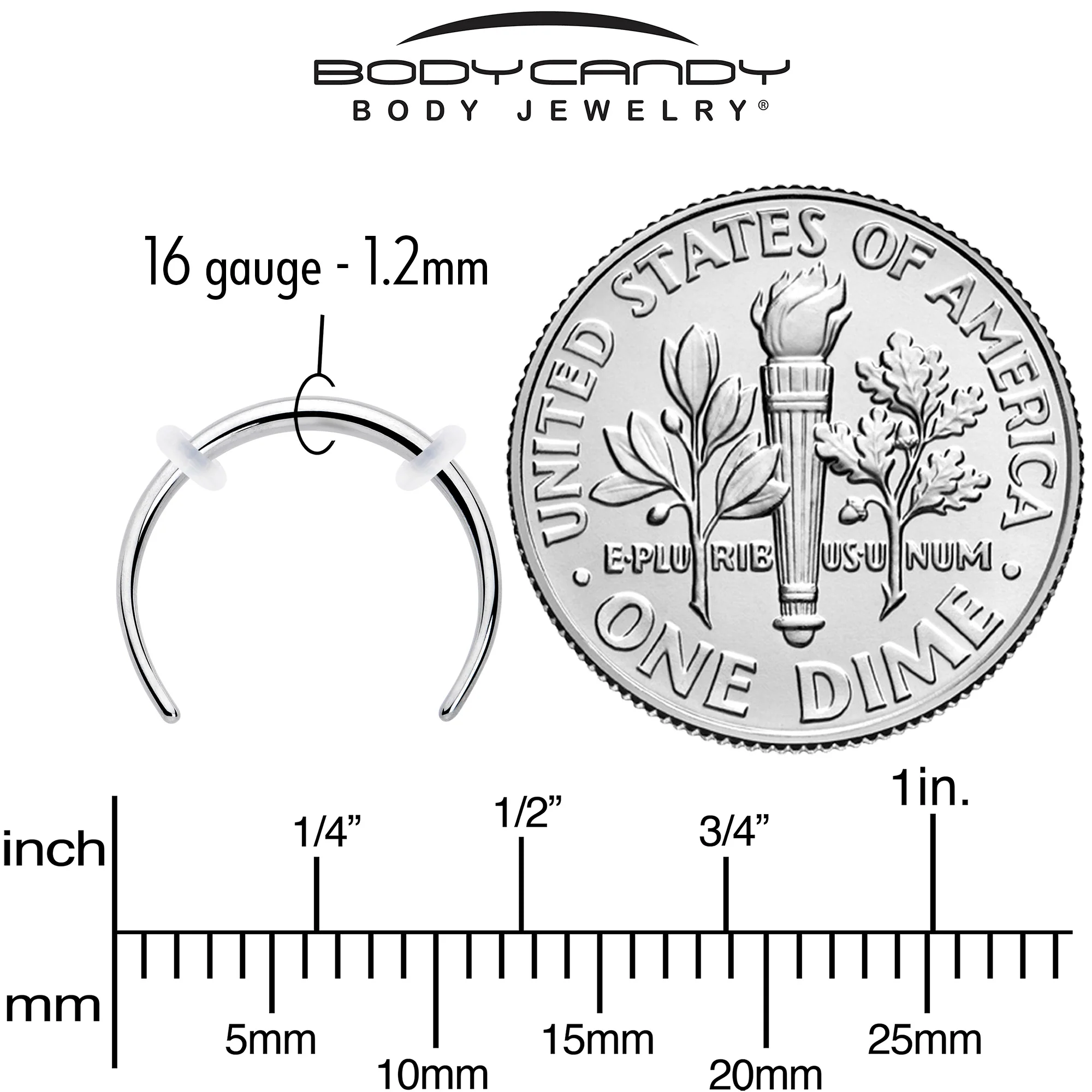 16G 3/8 Pincher Crescent Taper - Image 4