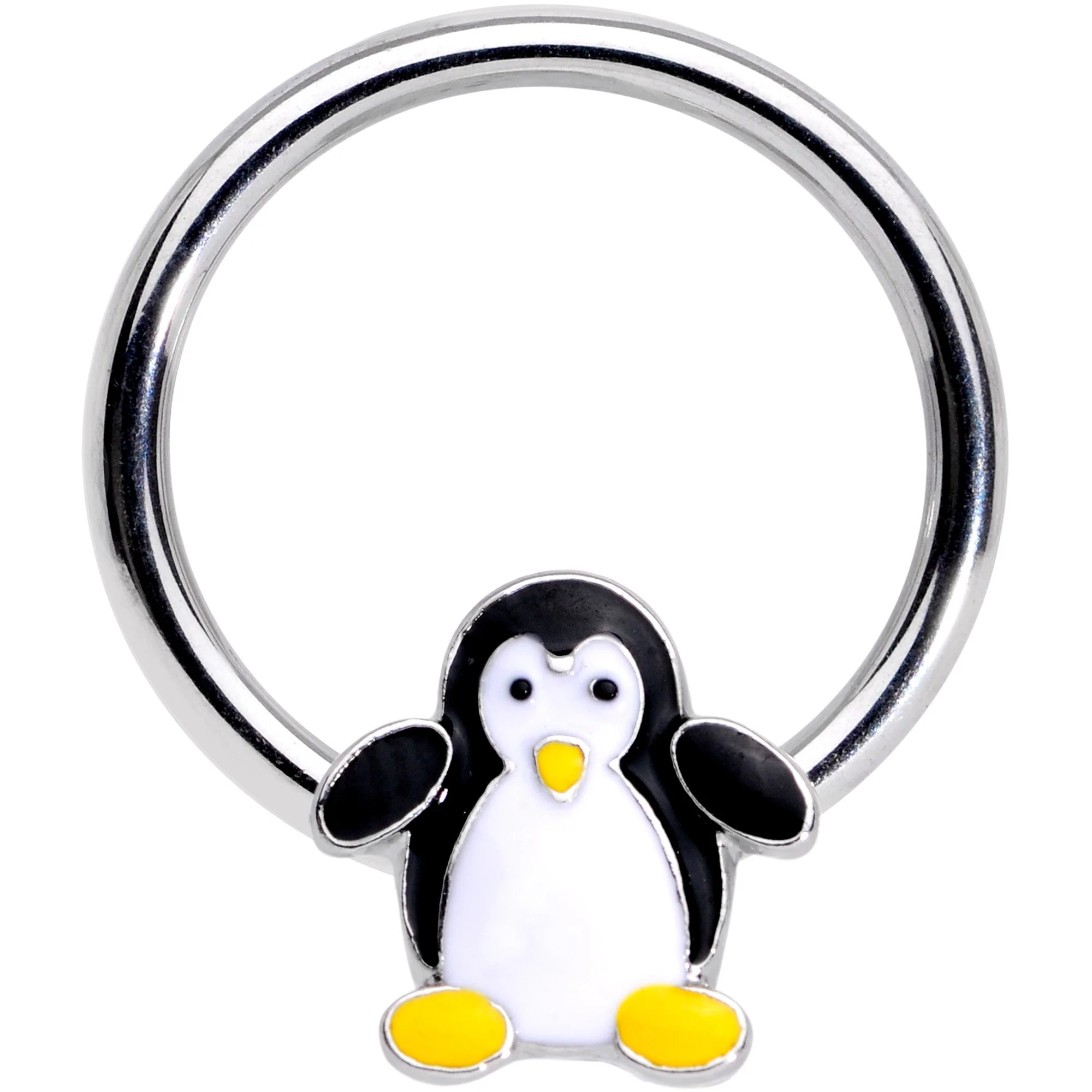 16G 3/8 Pudgy Penguin BCR Captive Ring