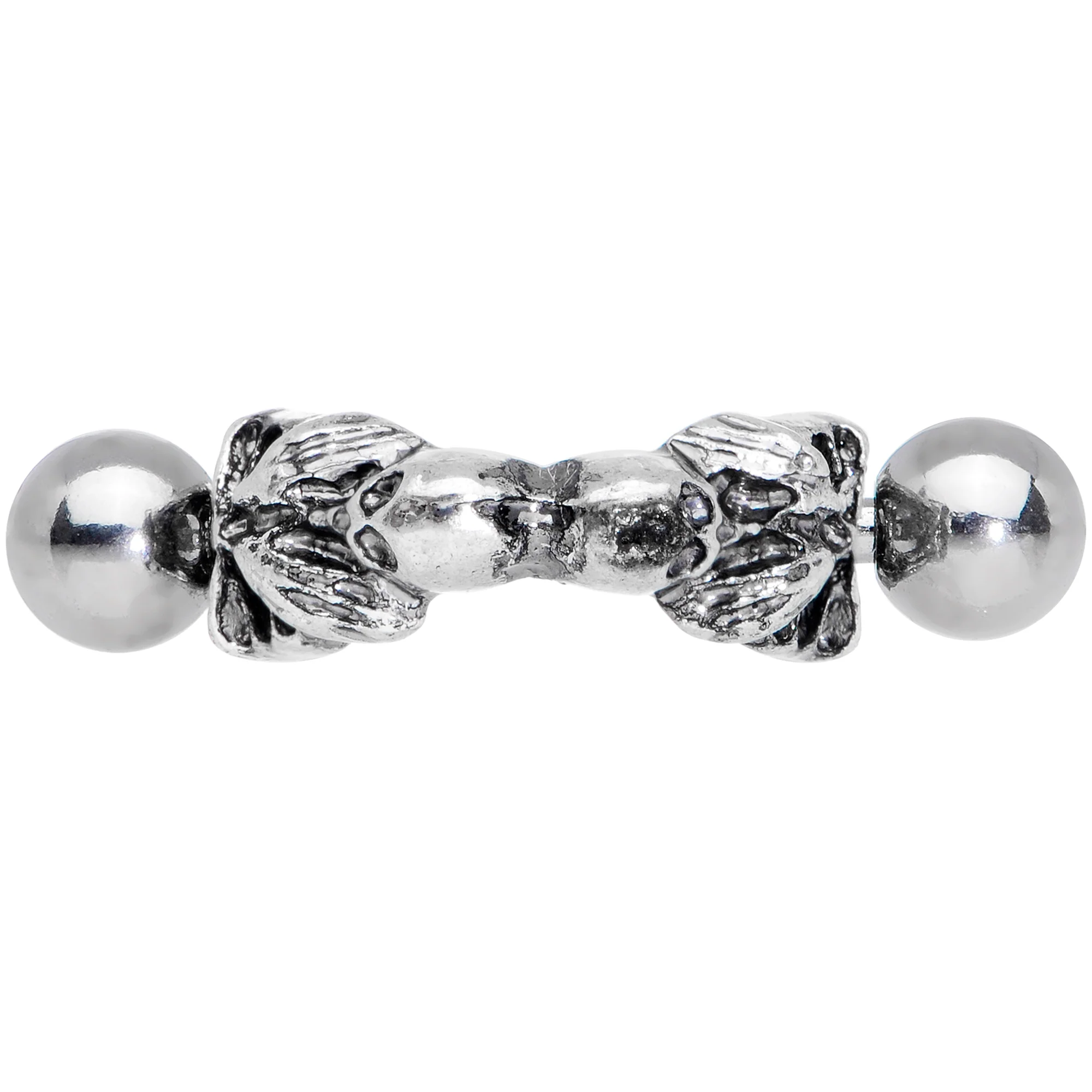 16G 3/8 Scary Skull Halloween Cartilage Cuff - Image 4