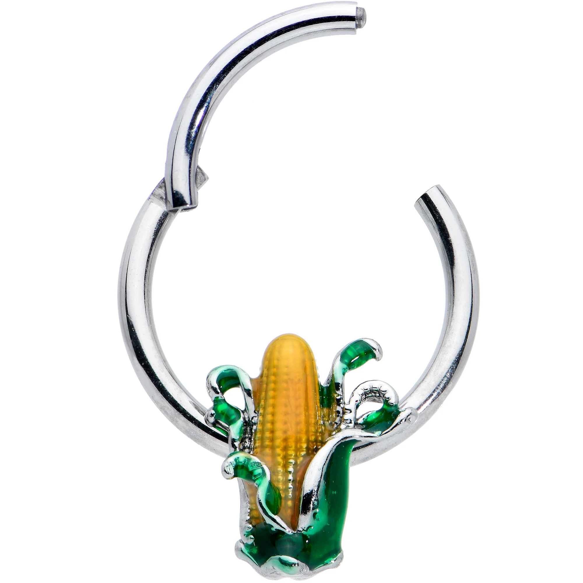 16G 3/8 Summer Corn On The Cob Hinged Segment Ring - Image 2
