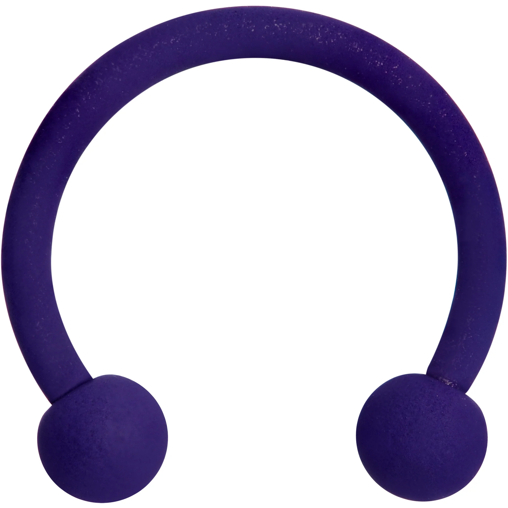 16G 3/8 Delicious Dark Purple Matte Horseshoe Circular Barbell