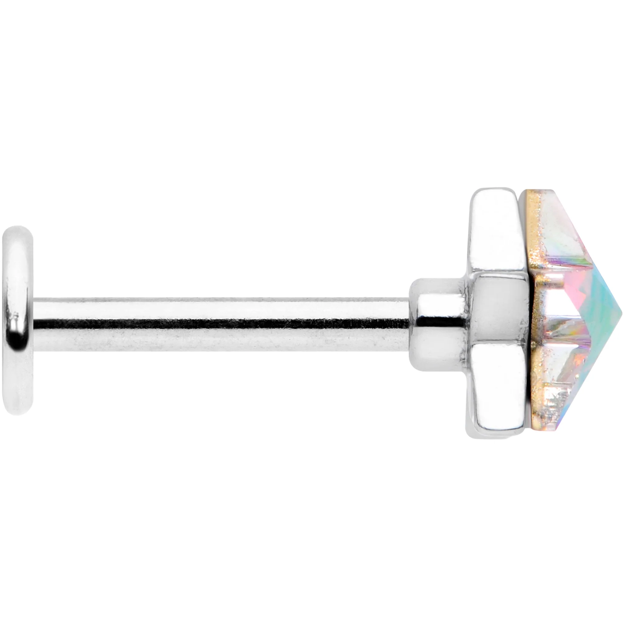 16G 5/16 Aurora Gem Simple Star Labret Monroe Tragus - Image 3