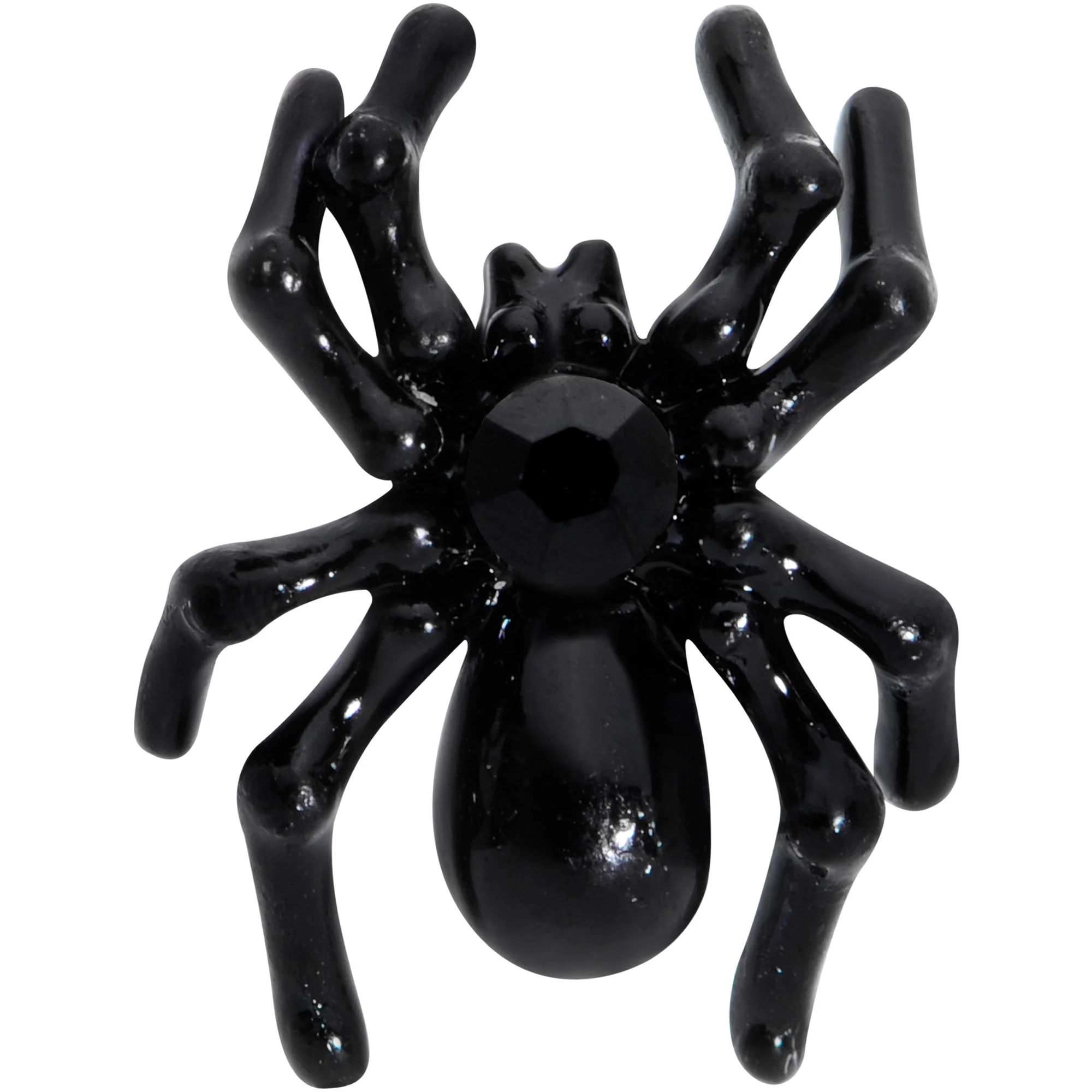 16G 5/16 Black Spooky Halloween Spider Cartilage Earring - Image 2