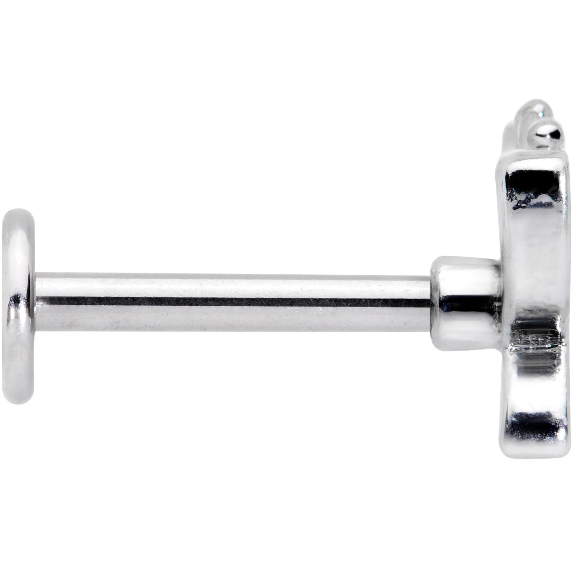 16G 5/16 Clear CZ Gem Spring Butterfly Labret Monroe Tragus - Image 3