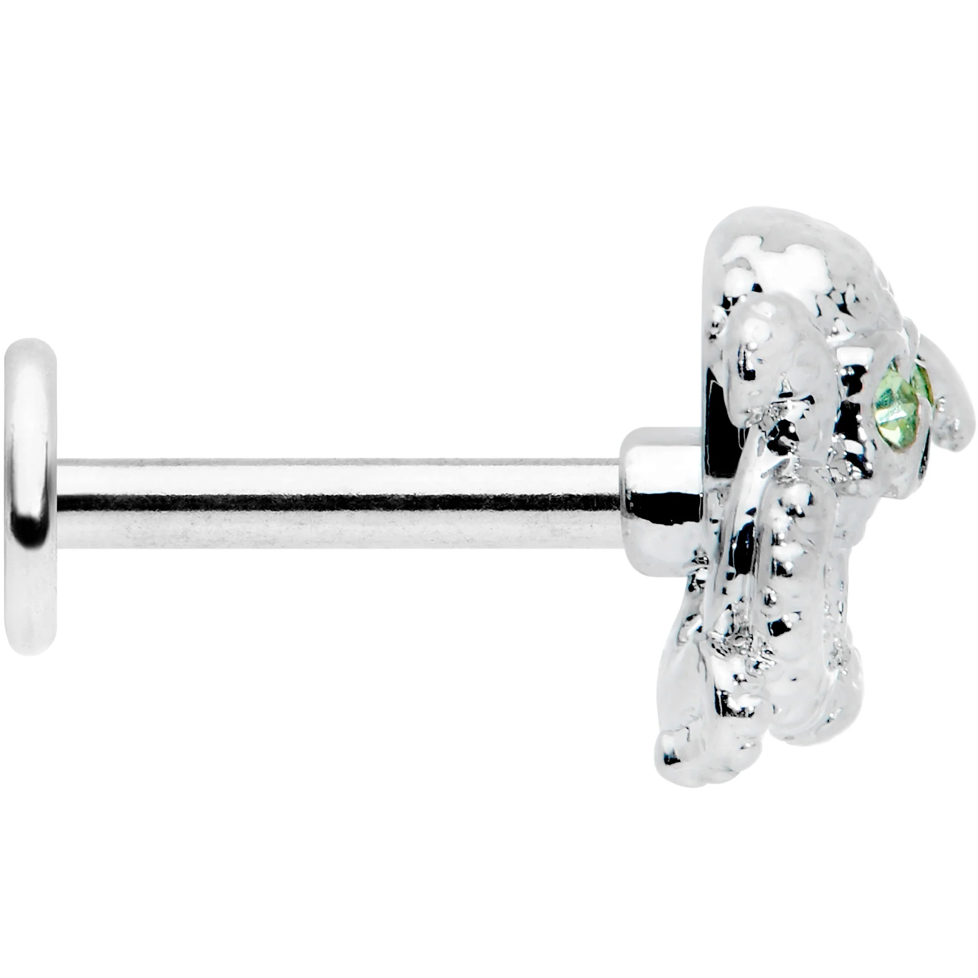 16G 5/16 Clear Green Gem Sunglasses Octopus Labret Monroe Tragus - Image 3