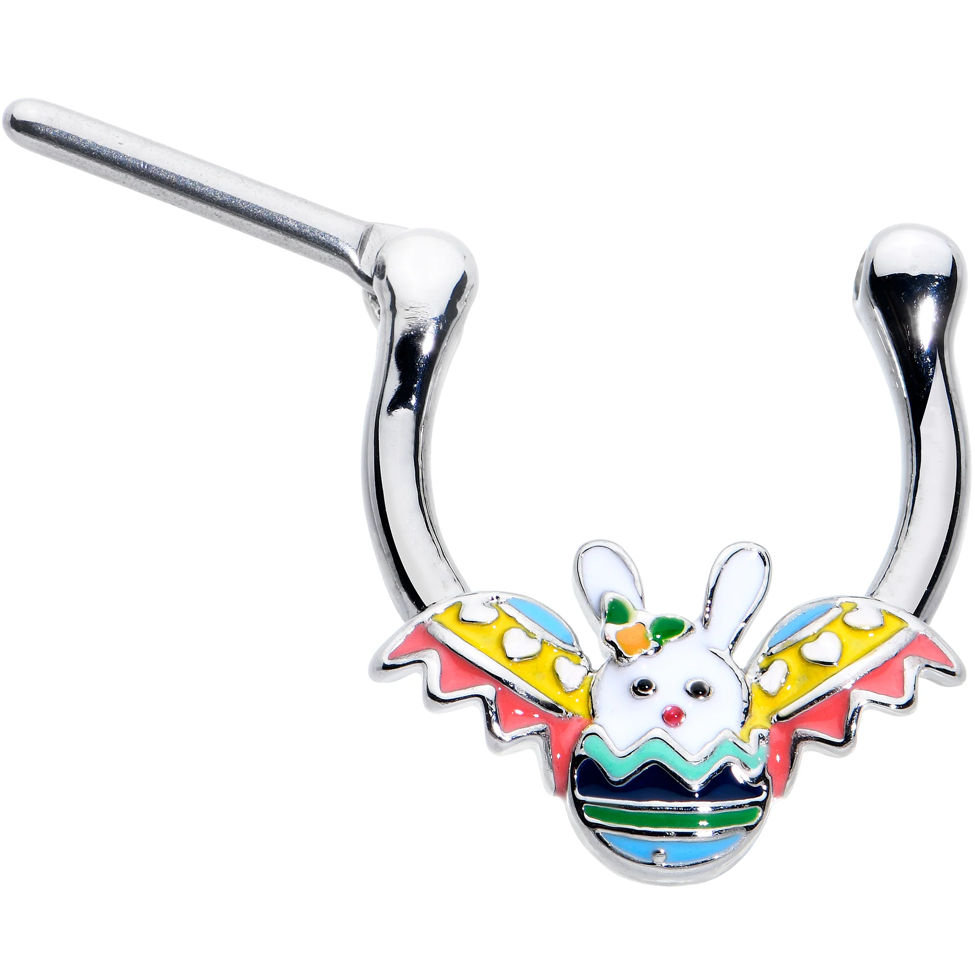 16G 5/16 Easter Egg Bunny Cartilage Clicker - Image 2