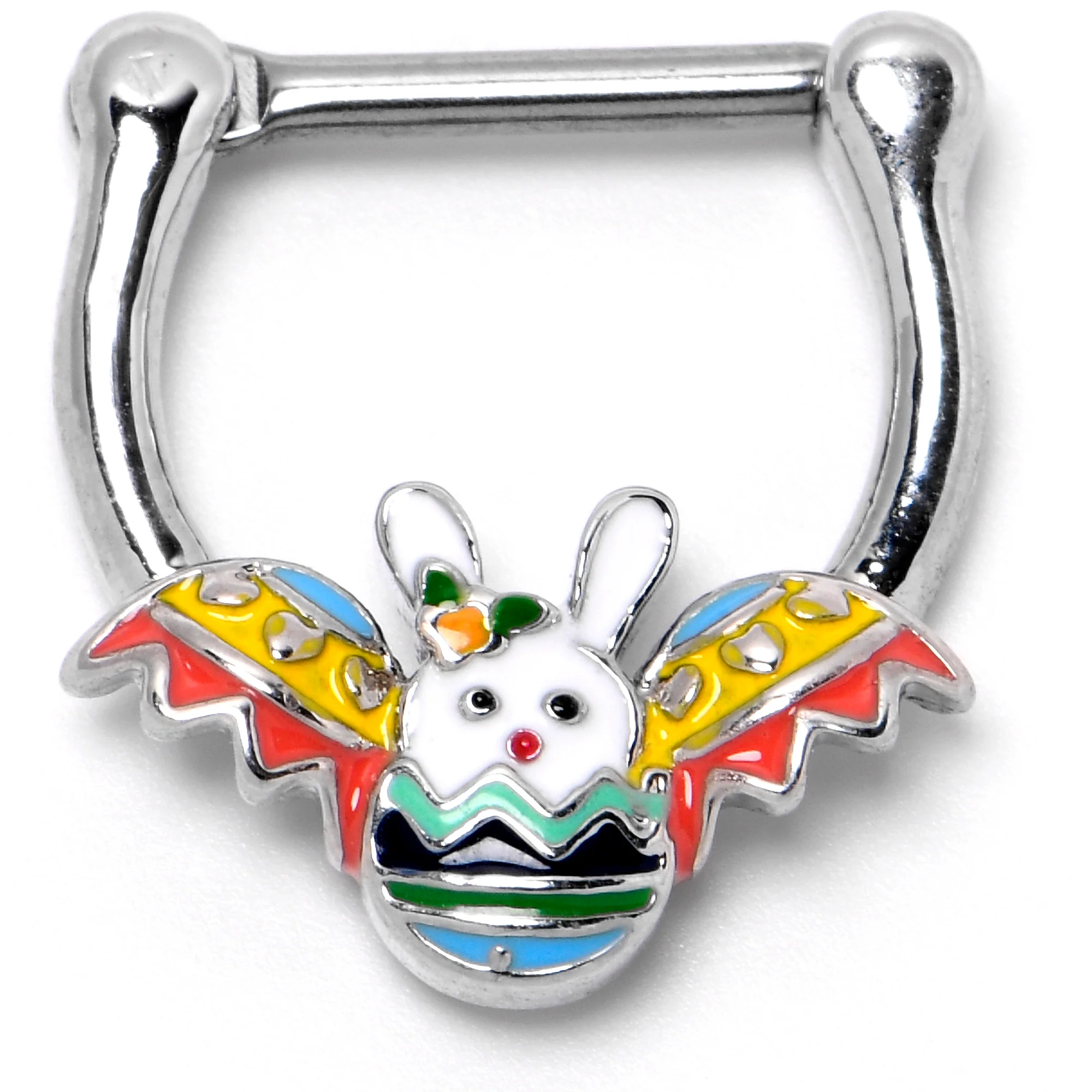 16G 5/16 Easter Egg Bunny Cartilage Clicker - Image 6