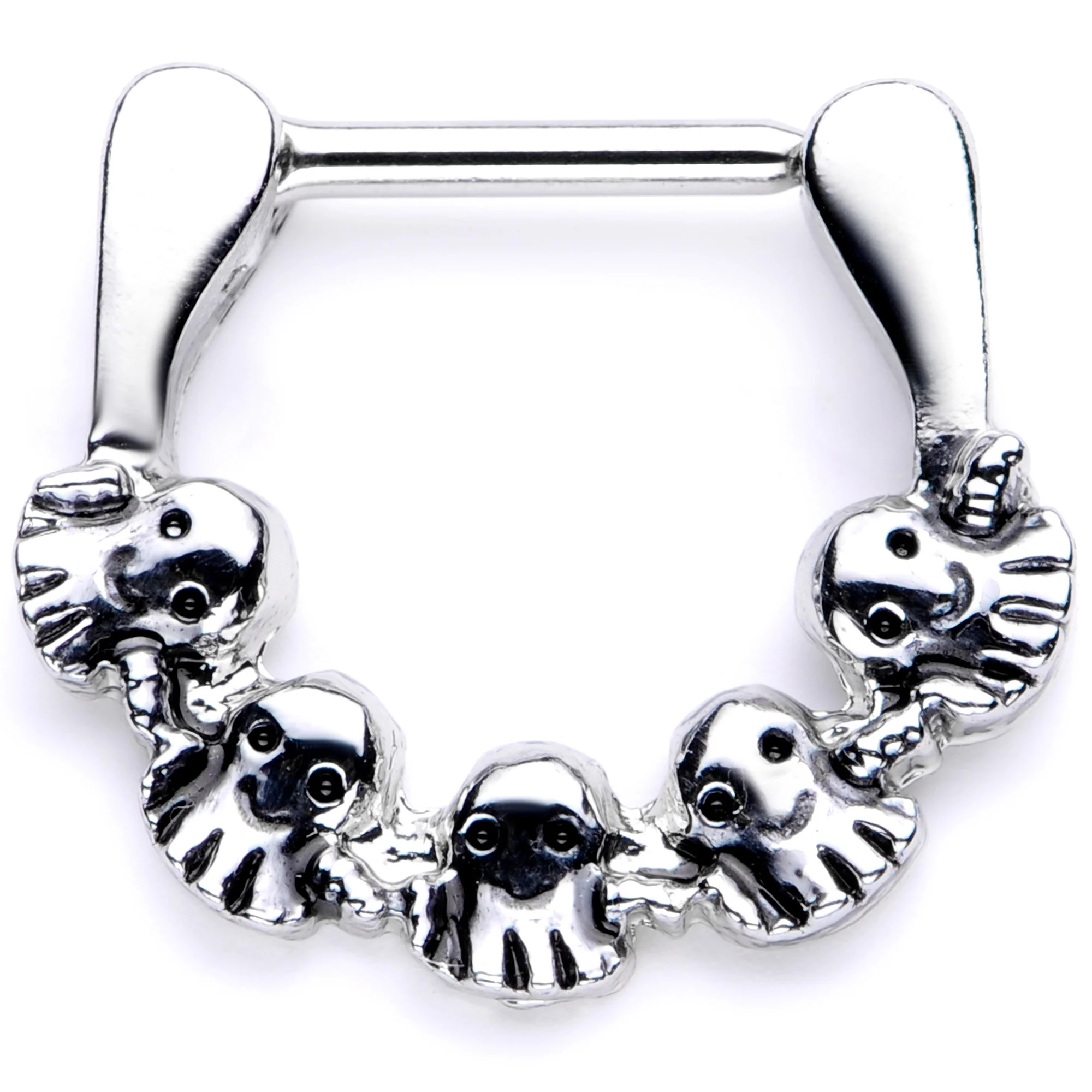 16G 5/16 Gathering of Ghosts Halloween Septum Clicker