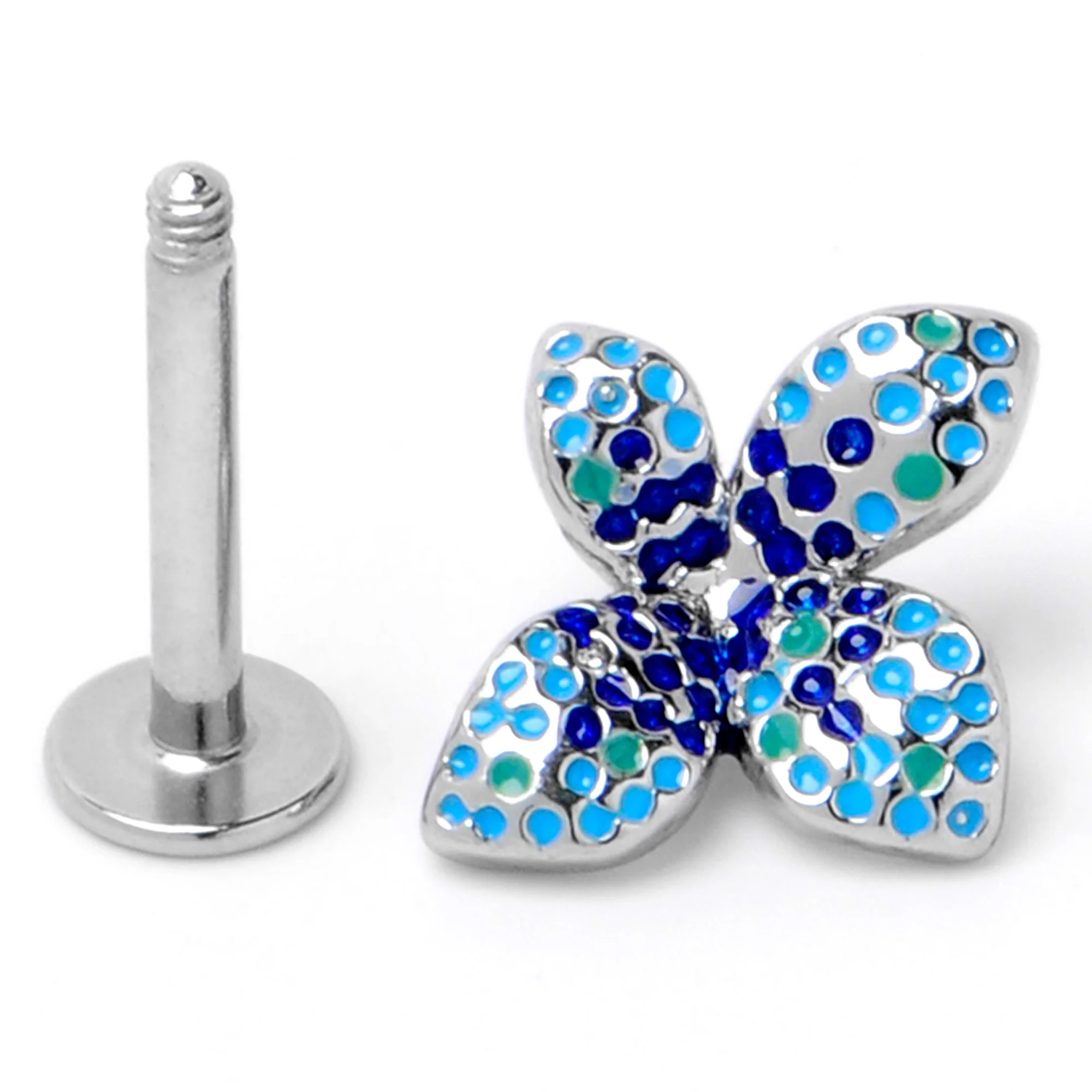 16G 5/16 Glamour Butterfly Labret Monroe Tragus - Image 6