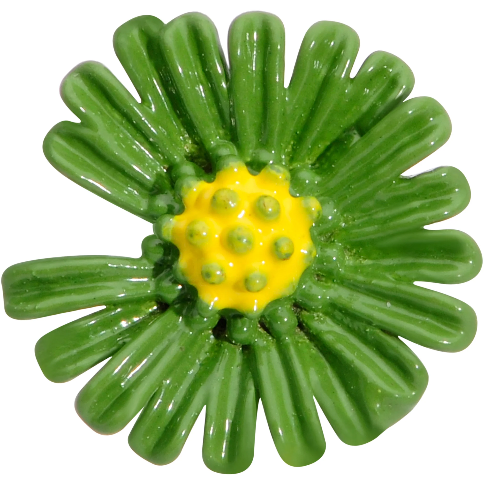 16G 5/16 Green Daisy Flower Labret Monroe Tragus - Image 3