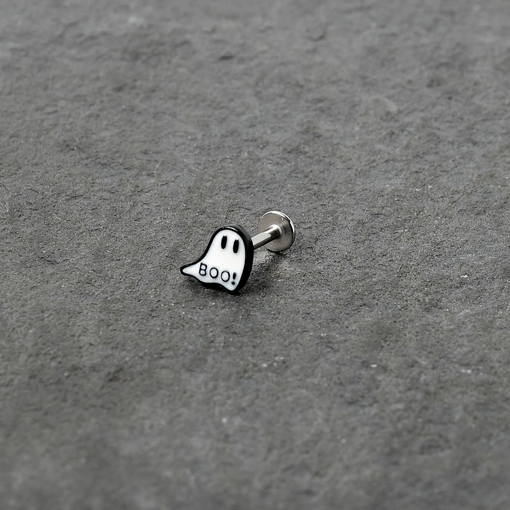 16G 5/16 Halloween Ghost Glow in the Dark Labret Monroe Tragus - Image 6