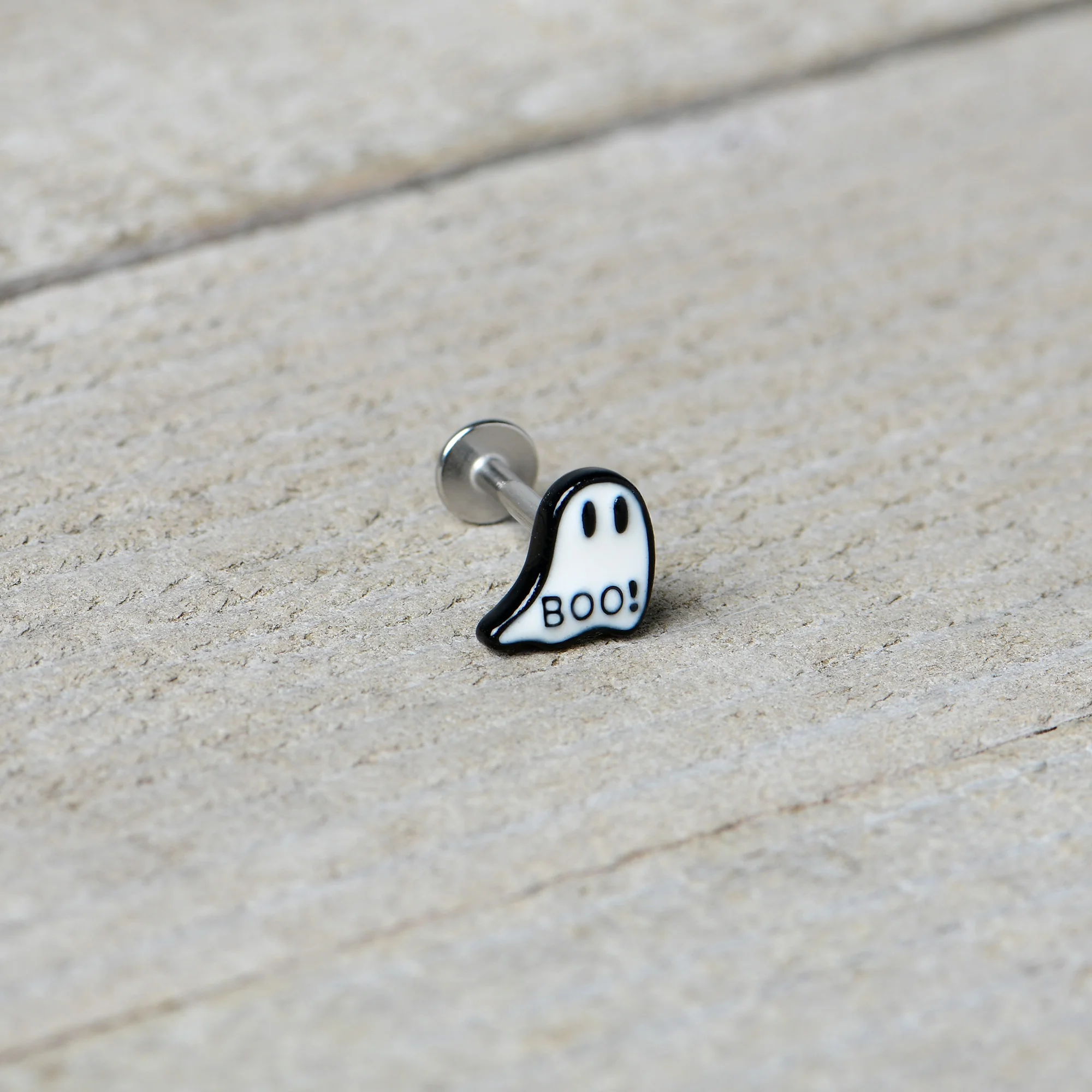 16G 5/16 Halloween Ghost Glow in the Dark Labret Monroe Tragus - Image 7
