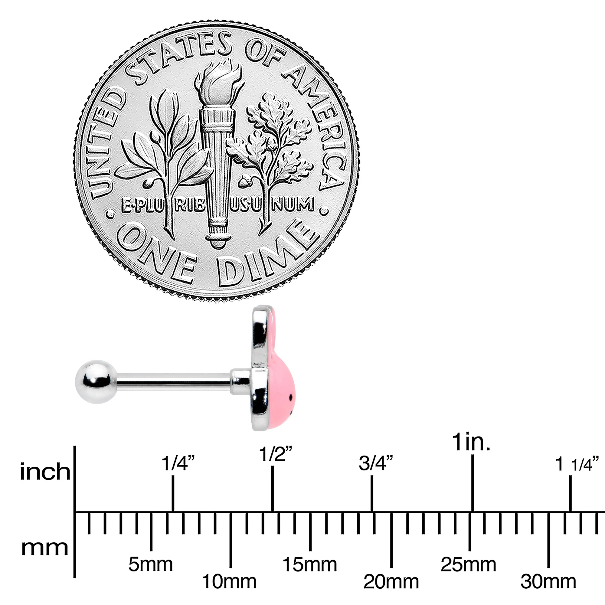 16G 5/16 Kawaii Cutie Easter Bunny Cartilage Tragus Earring - Image 4
