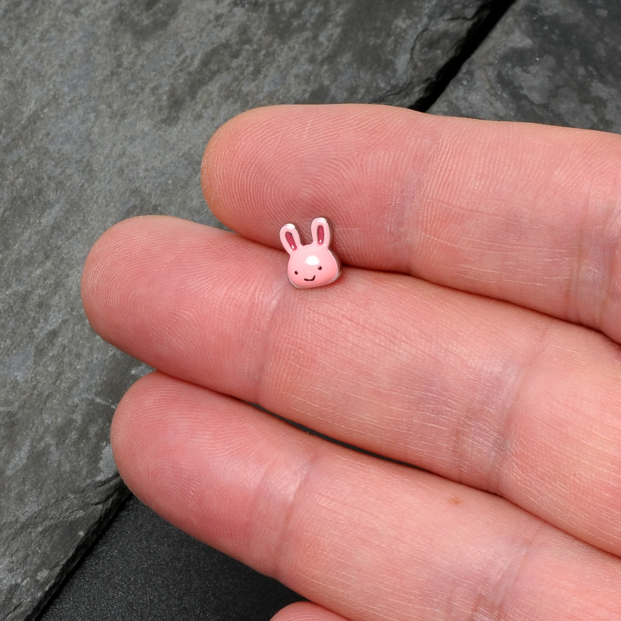 16G 5/16 Kawaii Cutie Easter Bunny Cartilage Tragus Earring - Image 8