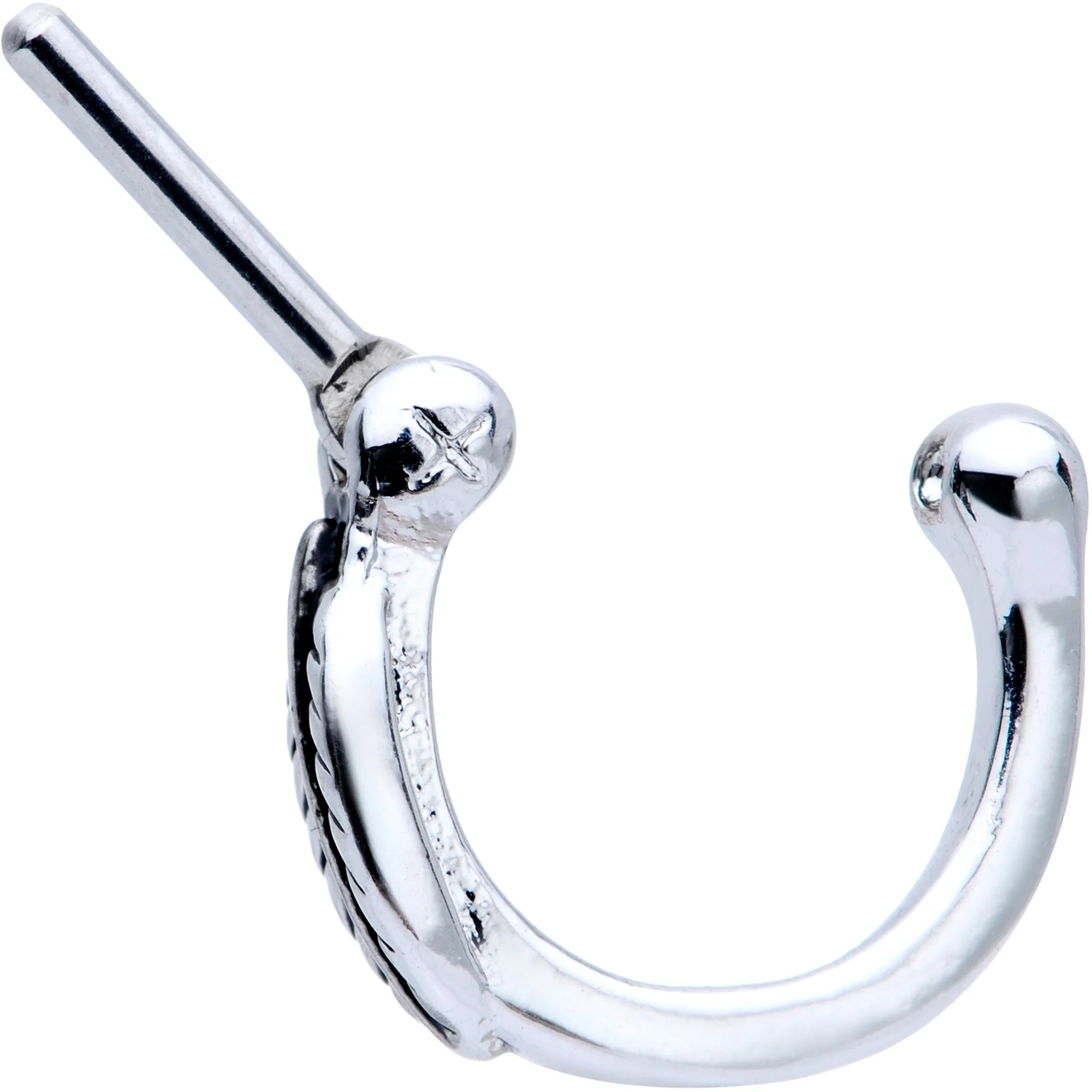16G 5/16 Leafy Fall Hinged Cartilage Clicker - Image 3
