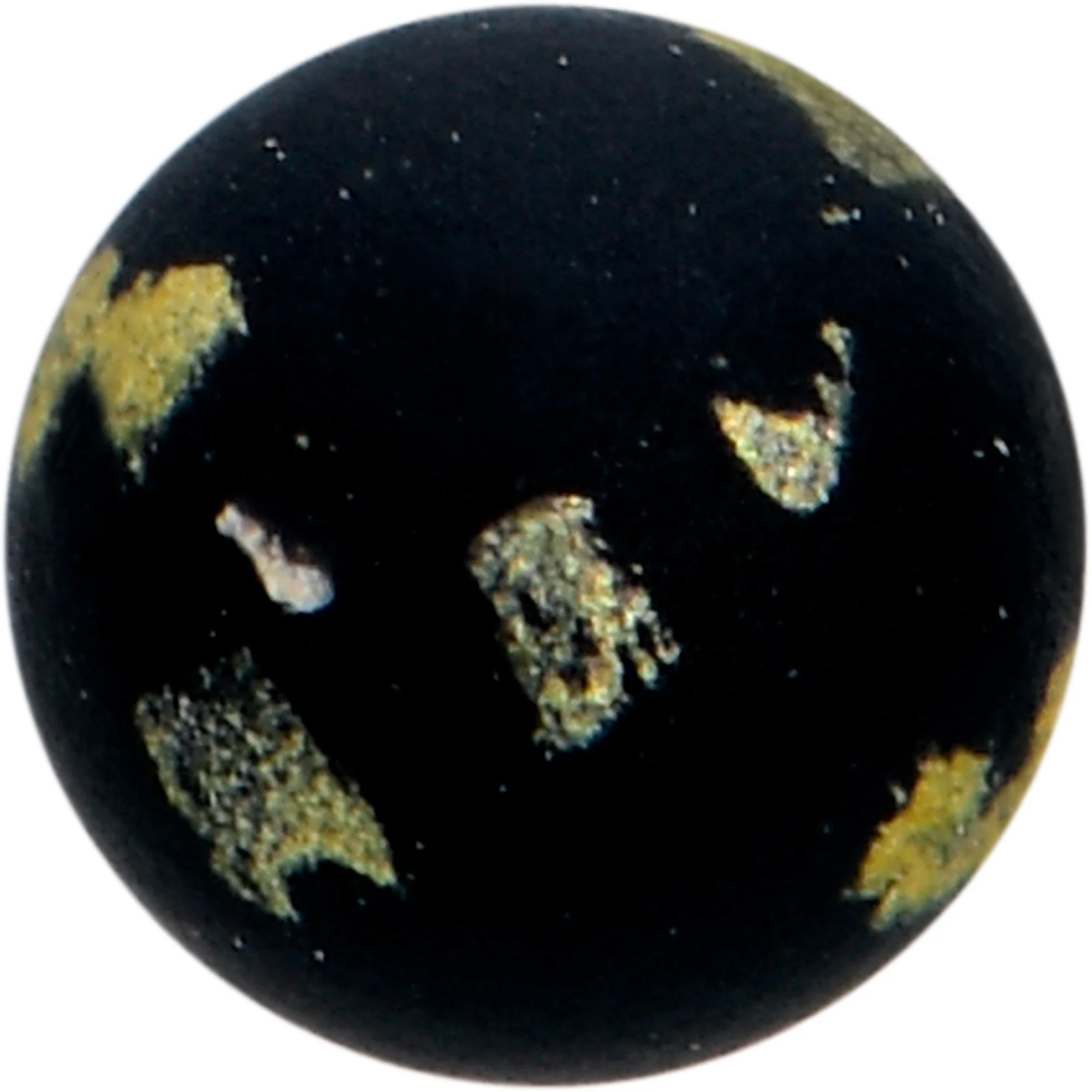 16G 5/16 Matte Black Splatter Pattern Labret Monroe Tragus - Image 4